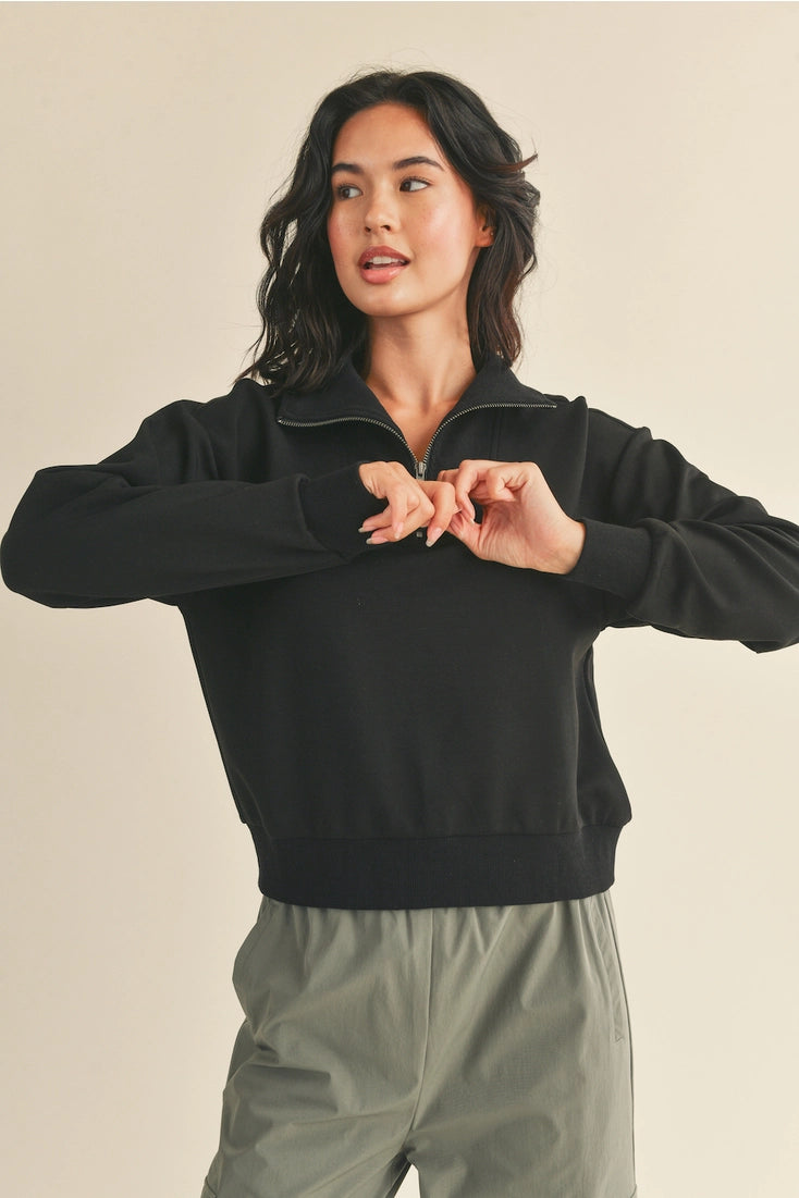 Luxe Half Zip Pullover