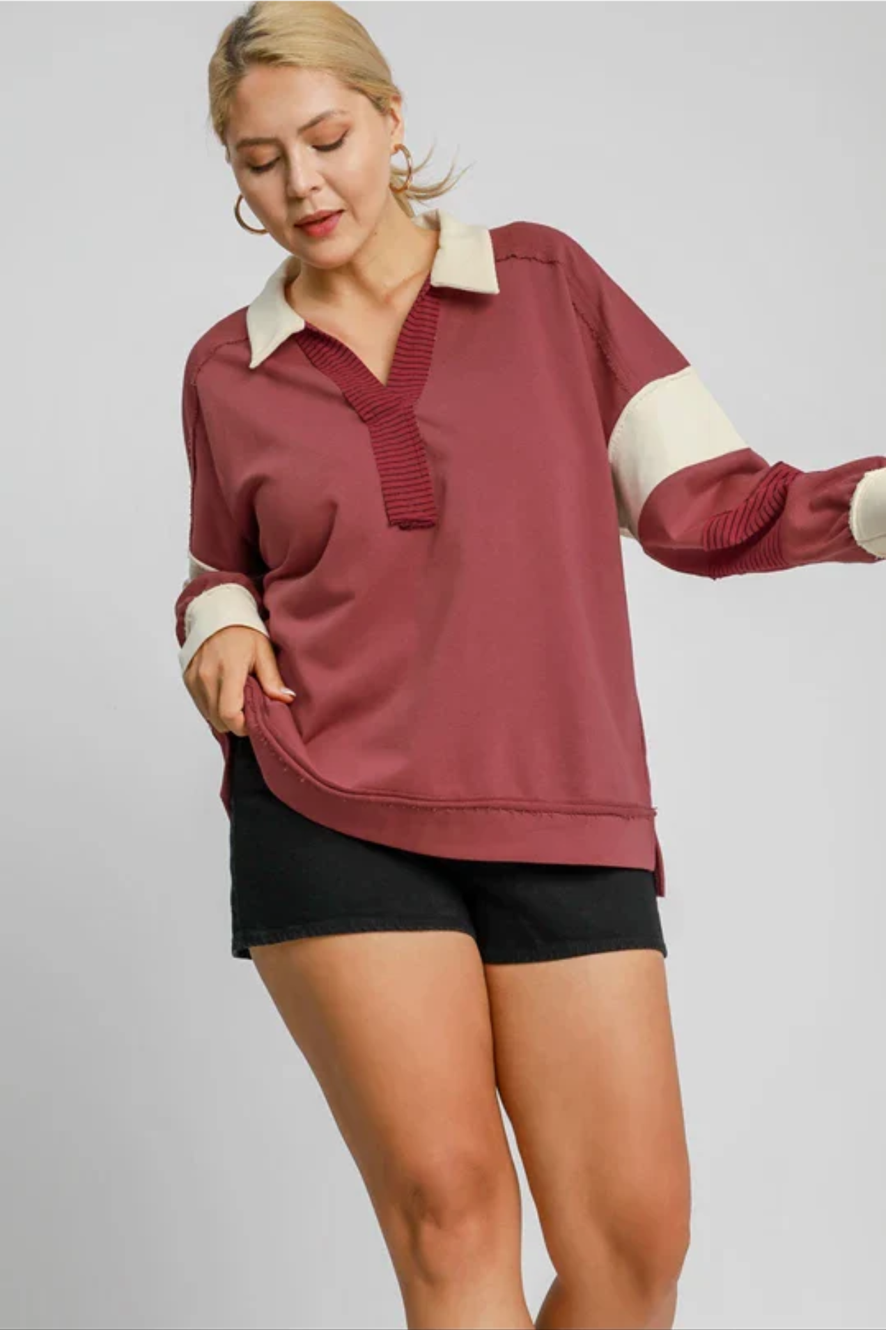 French Terry Long Sleeve Top