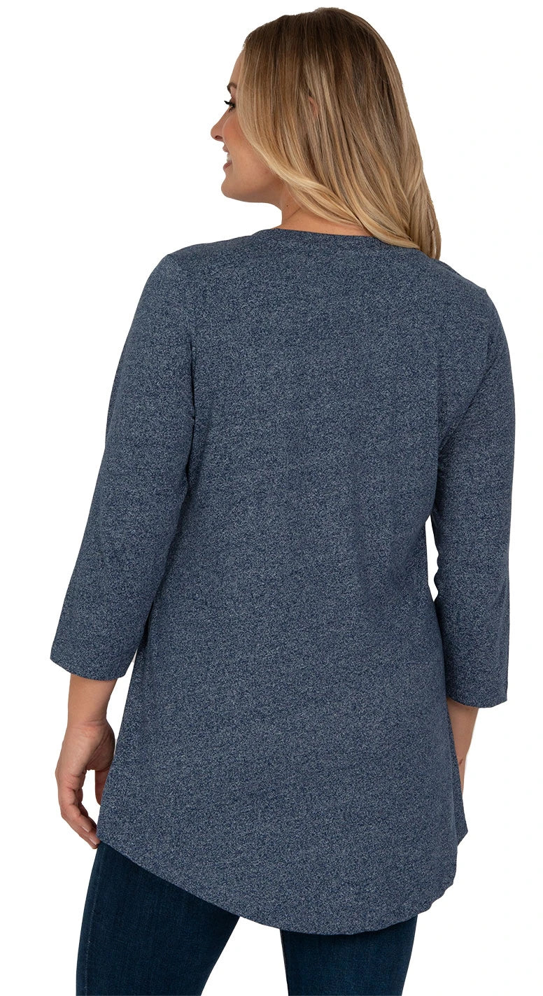 V-Neck Grommet Tulip Tunic