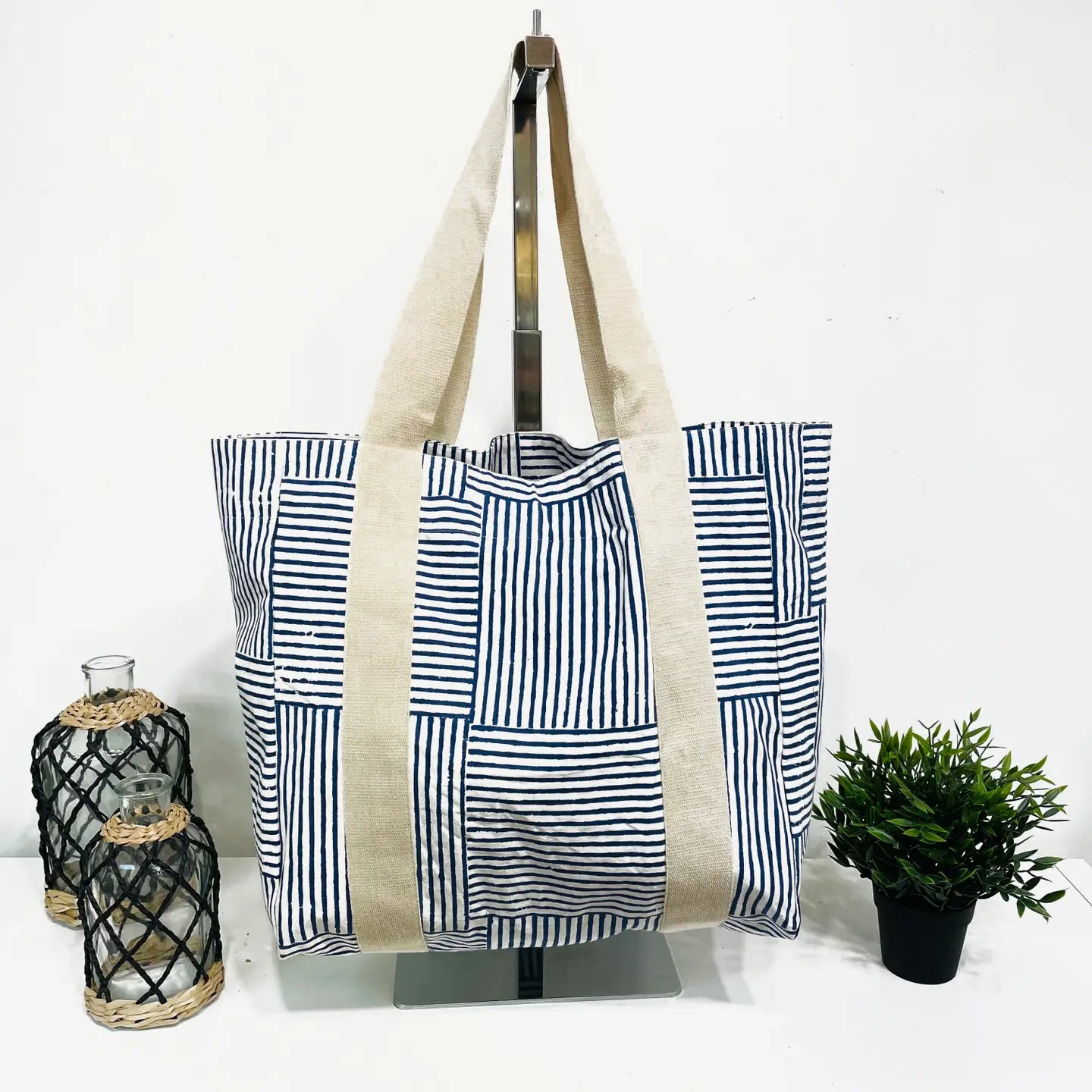 Sailor Chic Handcrafted Canvas Bag
