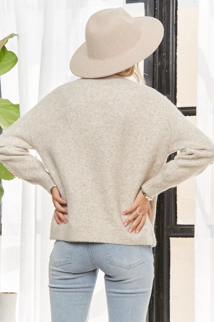 Floral Applique Sweater