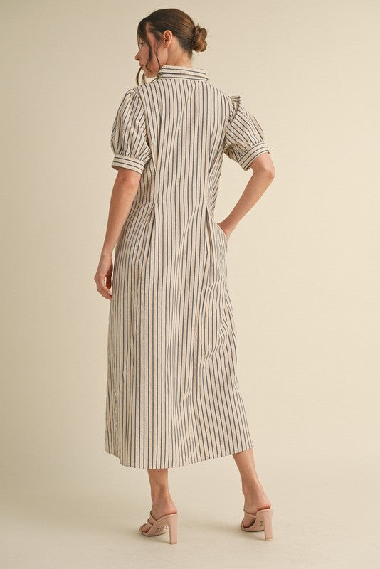 Striped Midi Dress