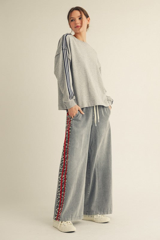 Leopard Wide Leg Pants