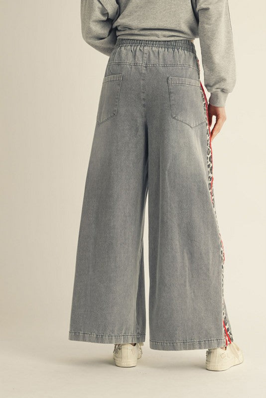 Leopard Wide Leg Pants