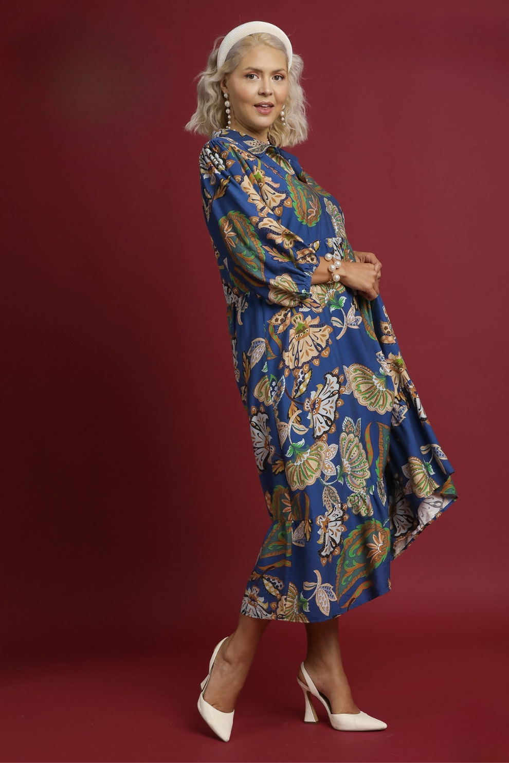 Boho Paisley Midi Dress
