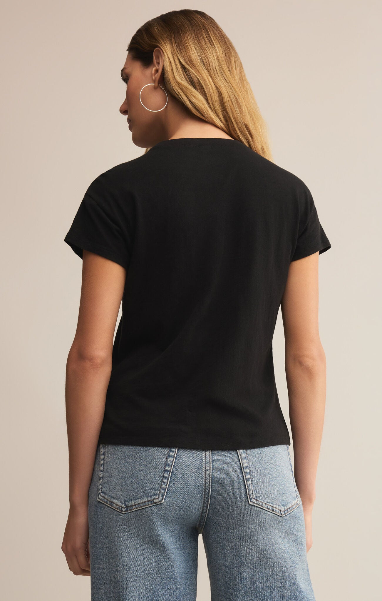 Modern Slub Tee in Black