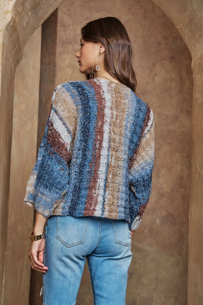Boat Neck Stripe Sweater