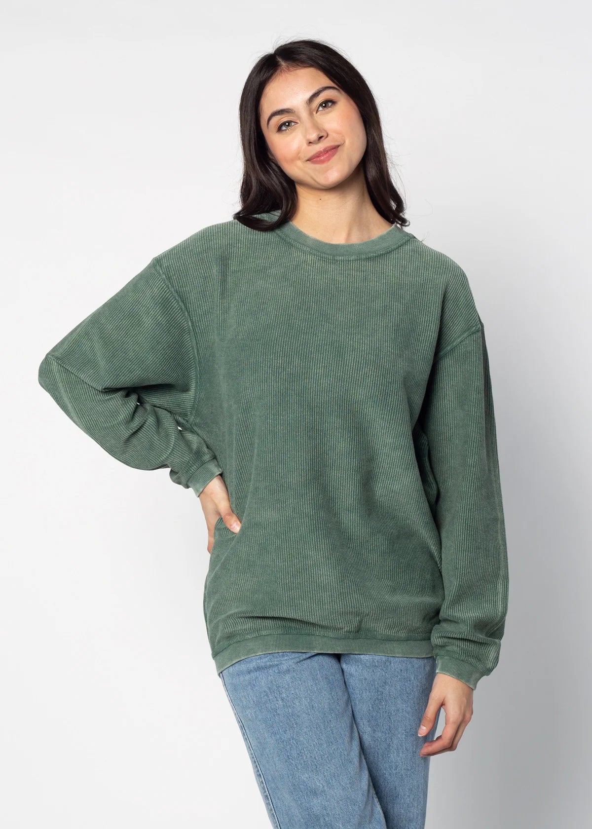 The Original Corded Crew in Green