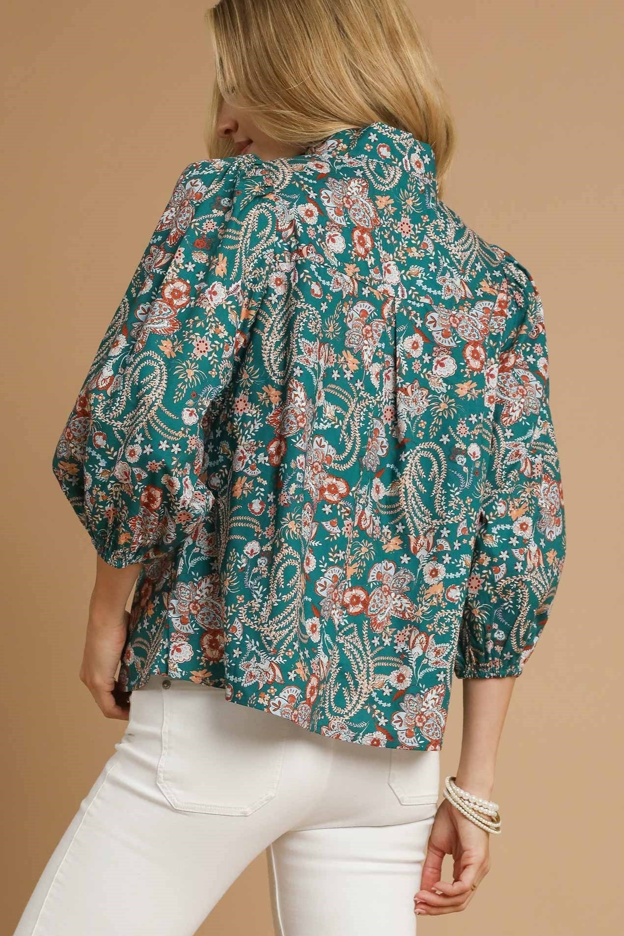 Floral Split Blouse