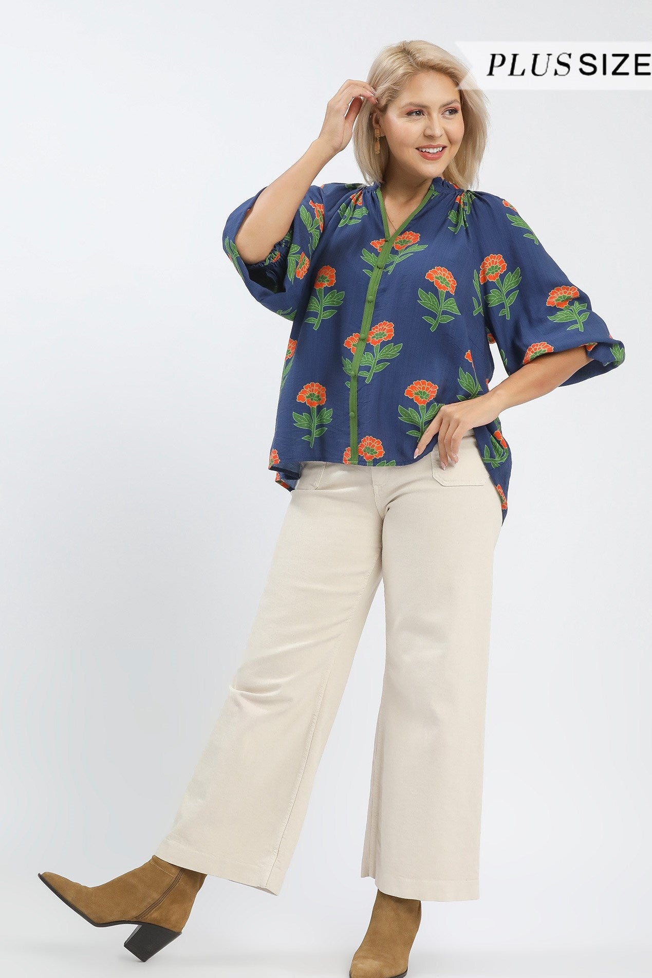 Floral Button Blouse