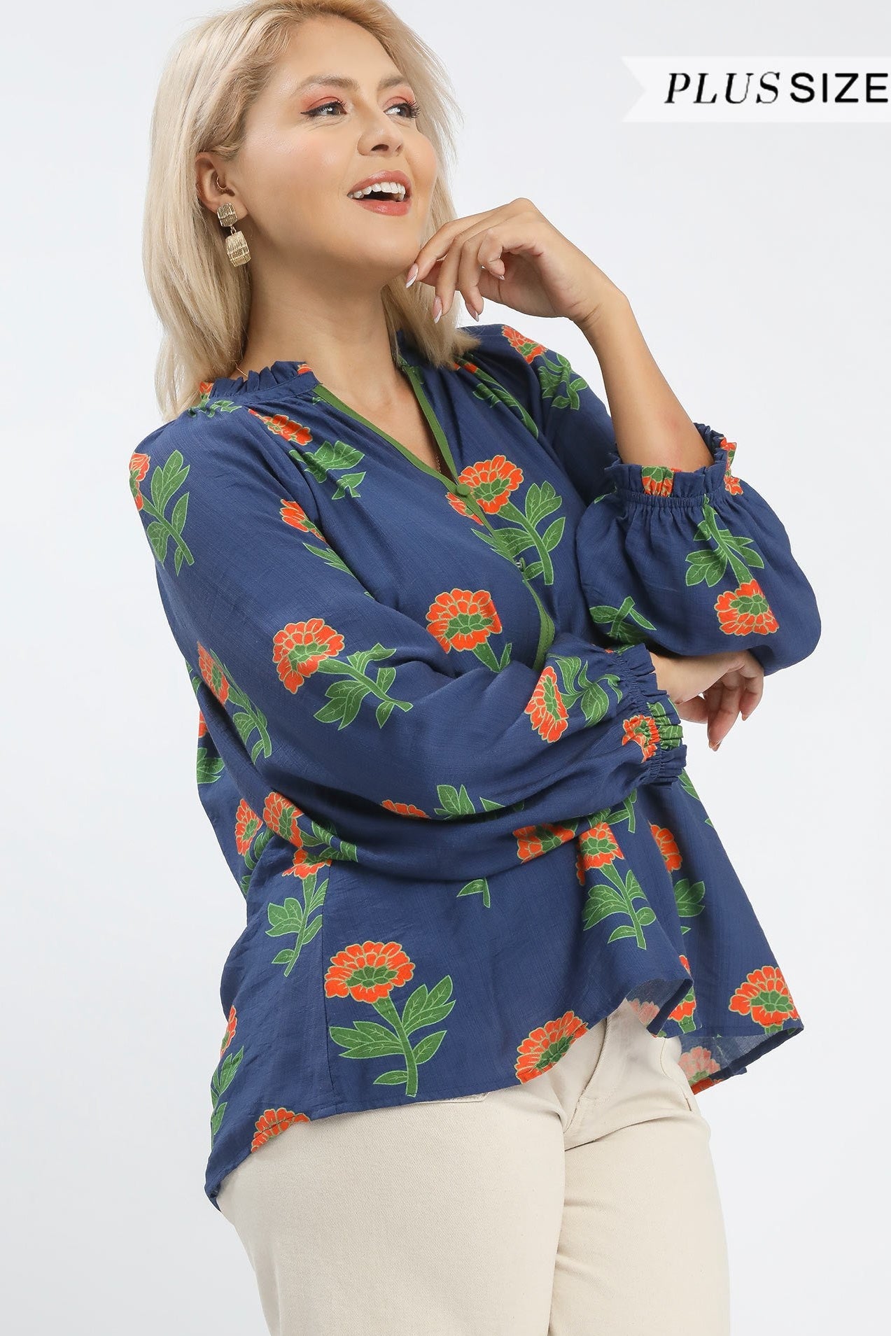 Floral Button Blouse