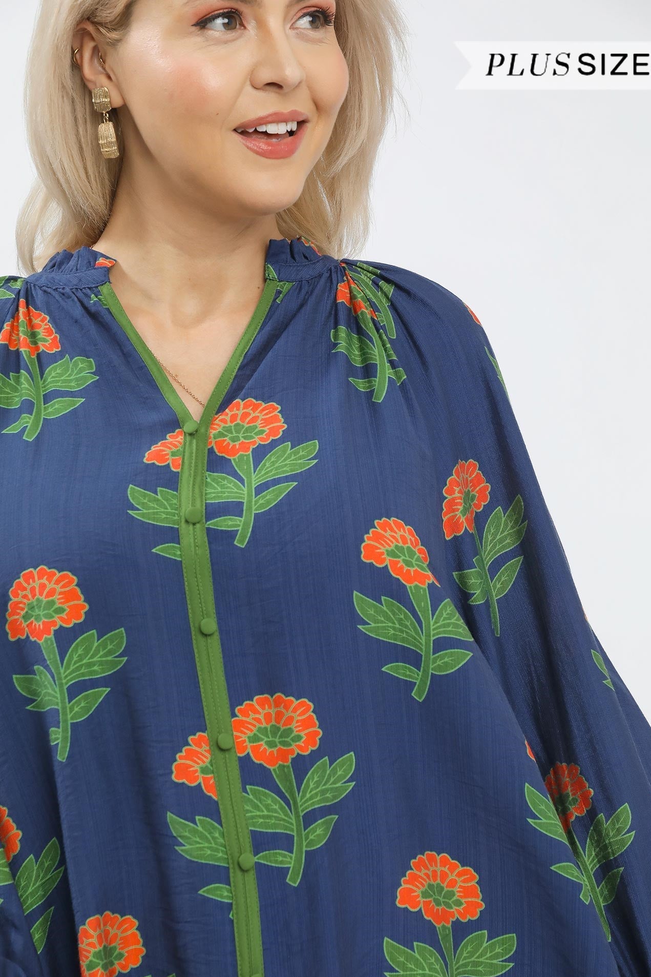 Floral Button Blouse