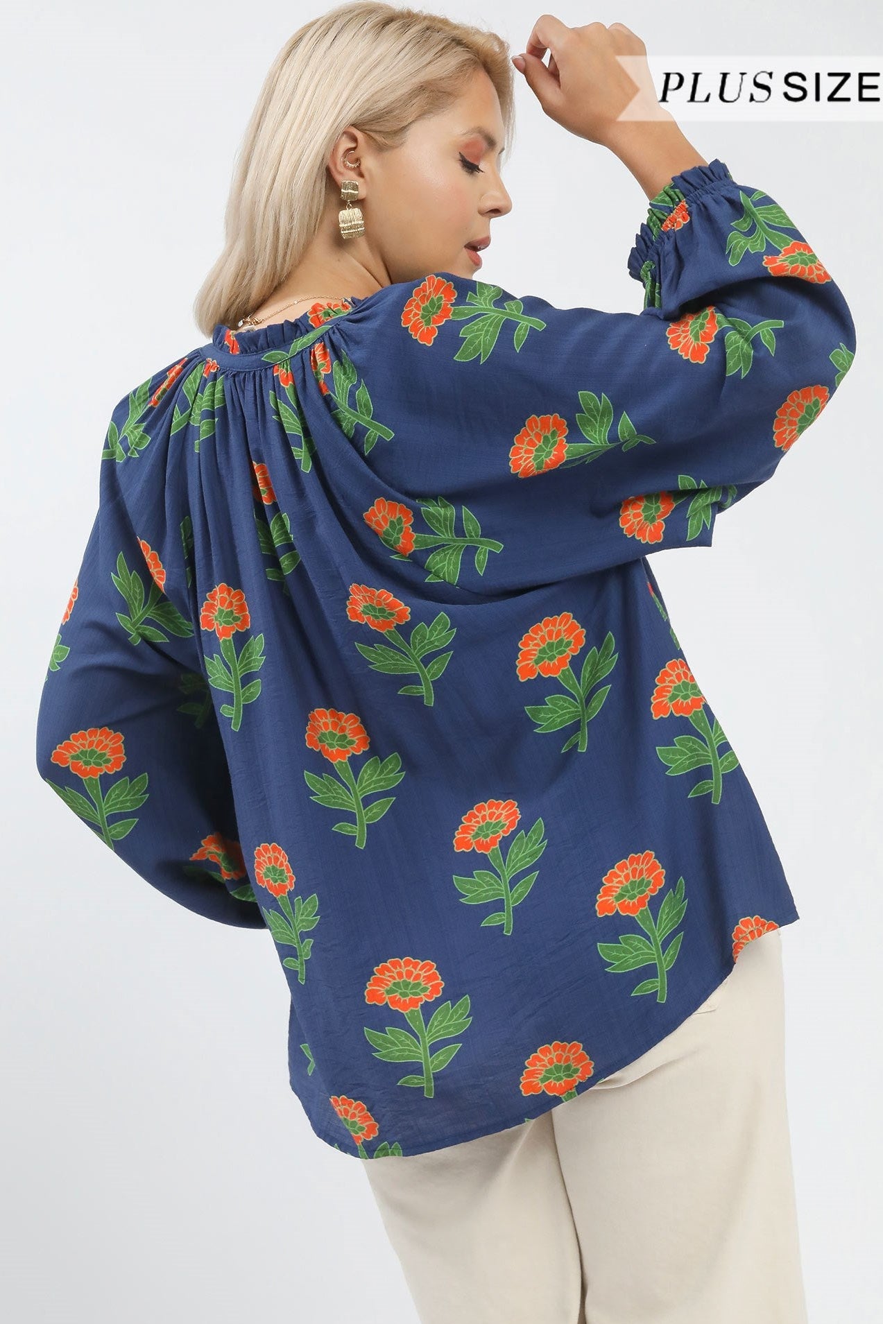 Floral Button Blouse