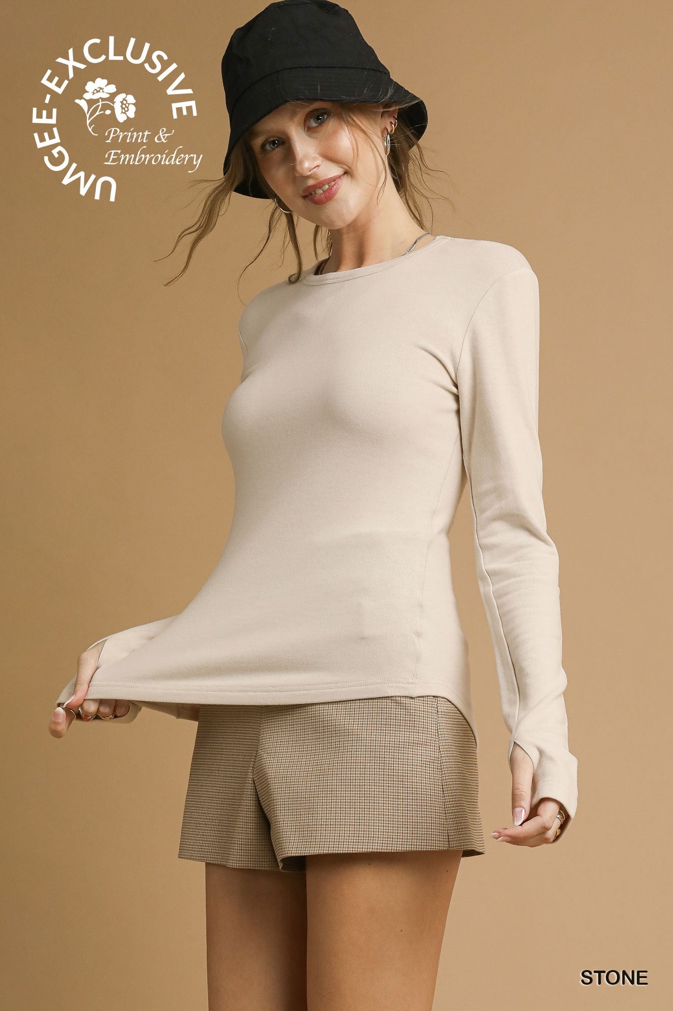 Fitted Crew Neck
