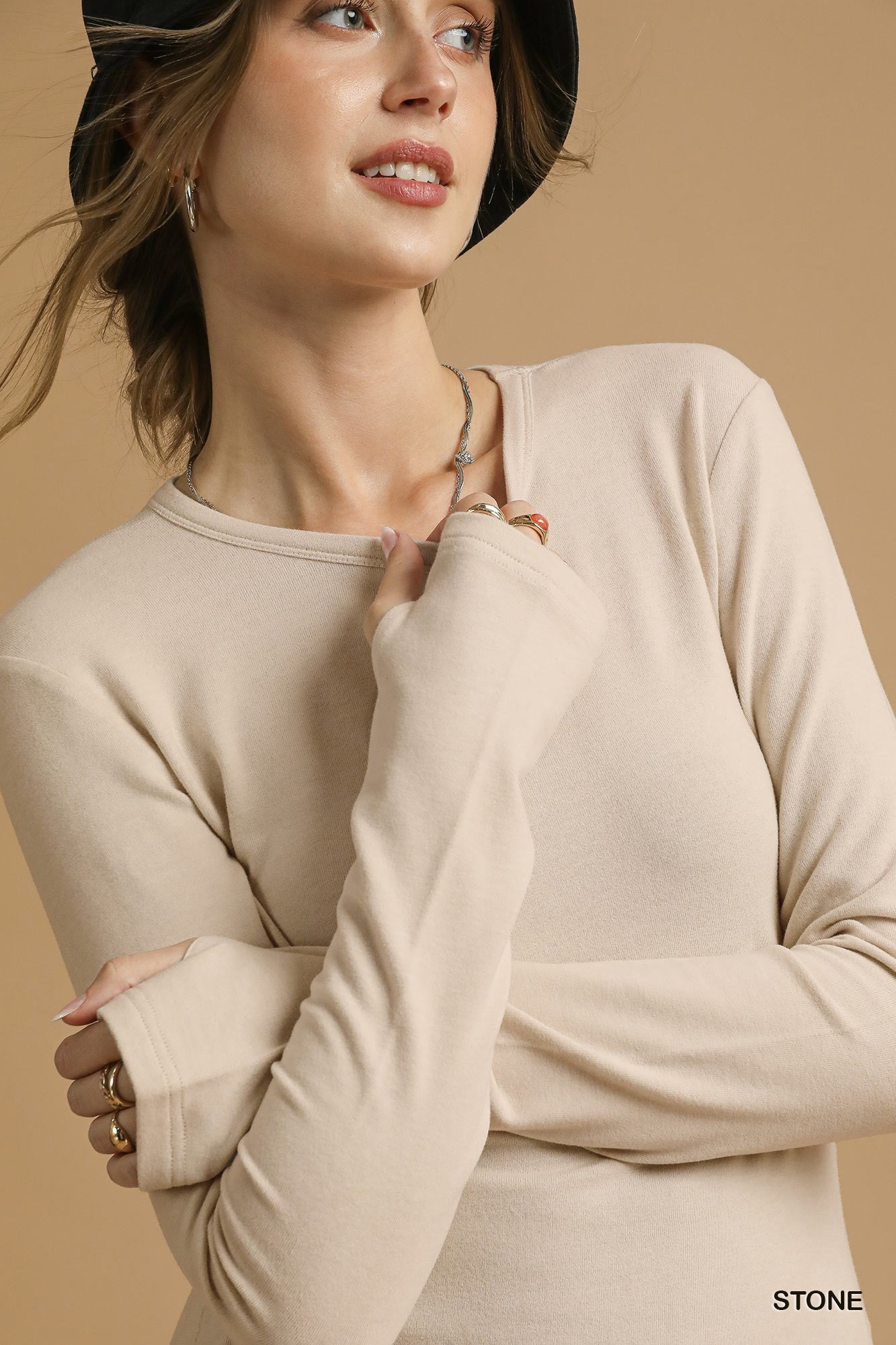 Fitted Crew Neck