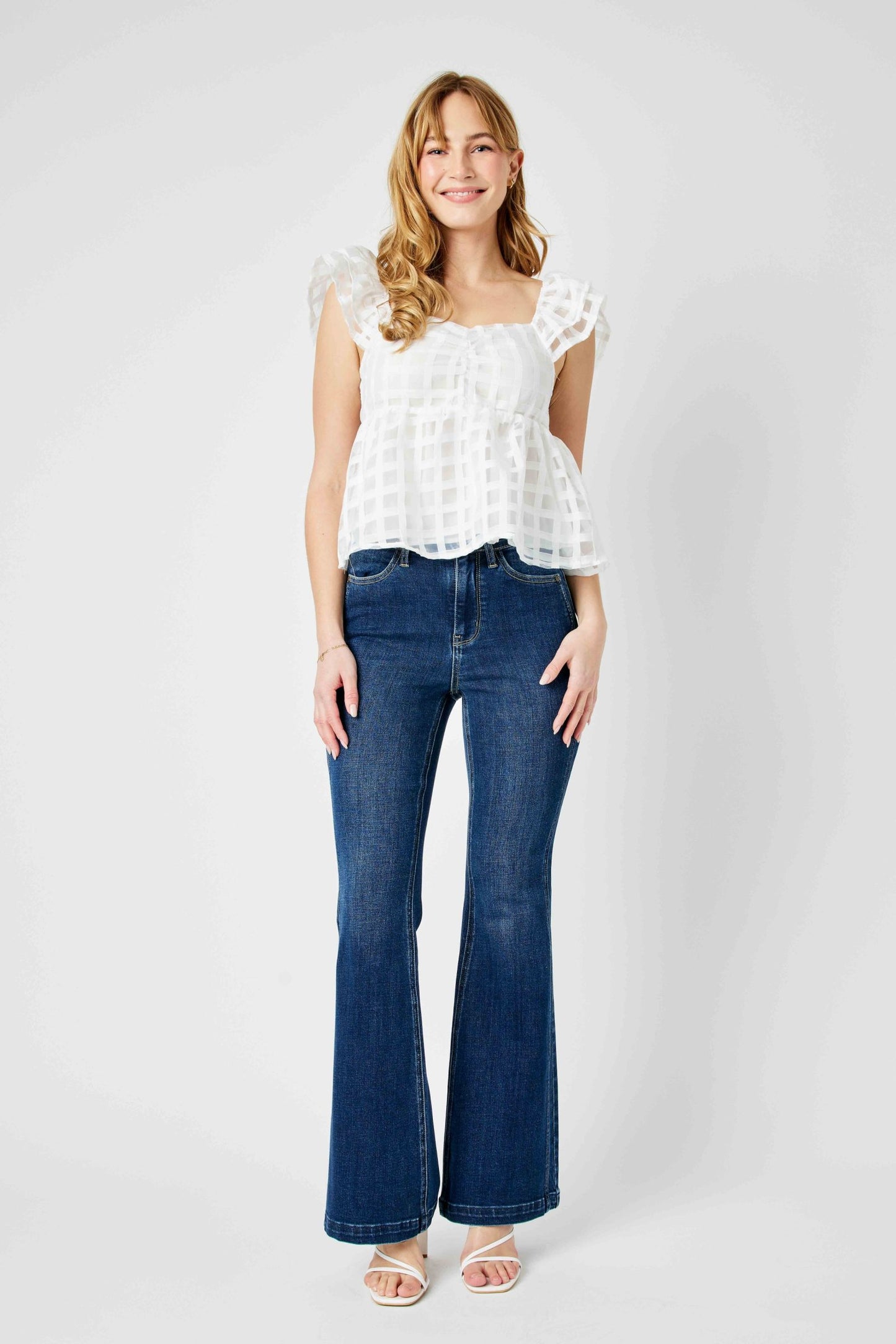 High Waist Flare Detail