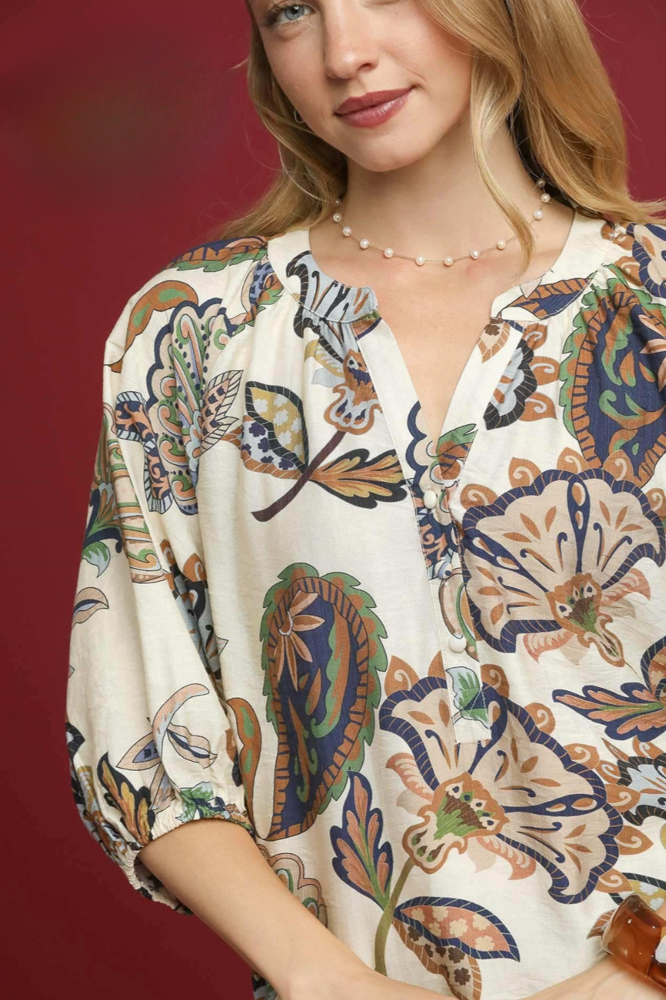 Boho Paisley Blouse