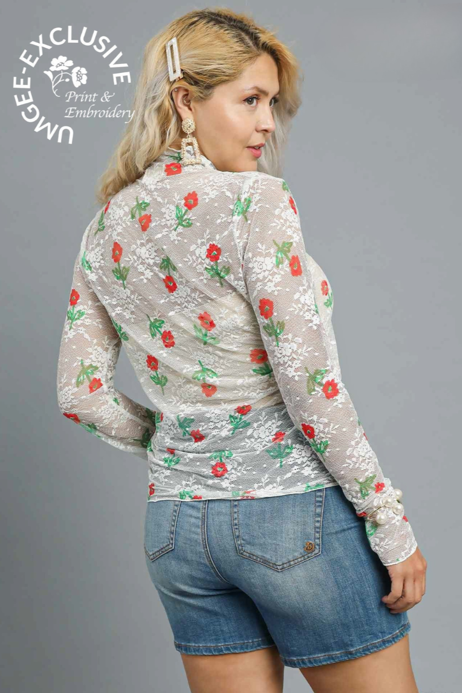 Bloom Mesh Floral Lace Top