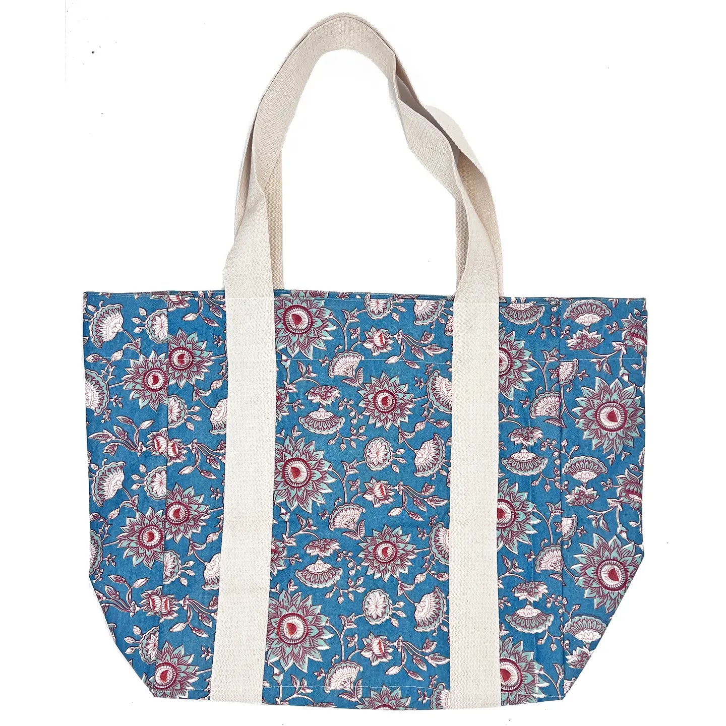 Denim Floral Handcrafted Canvas Bag