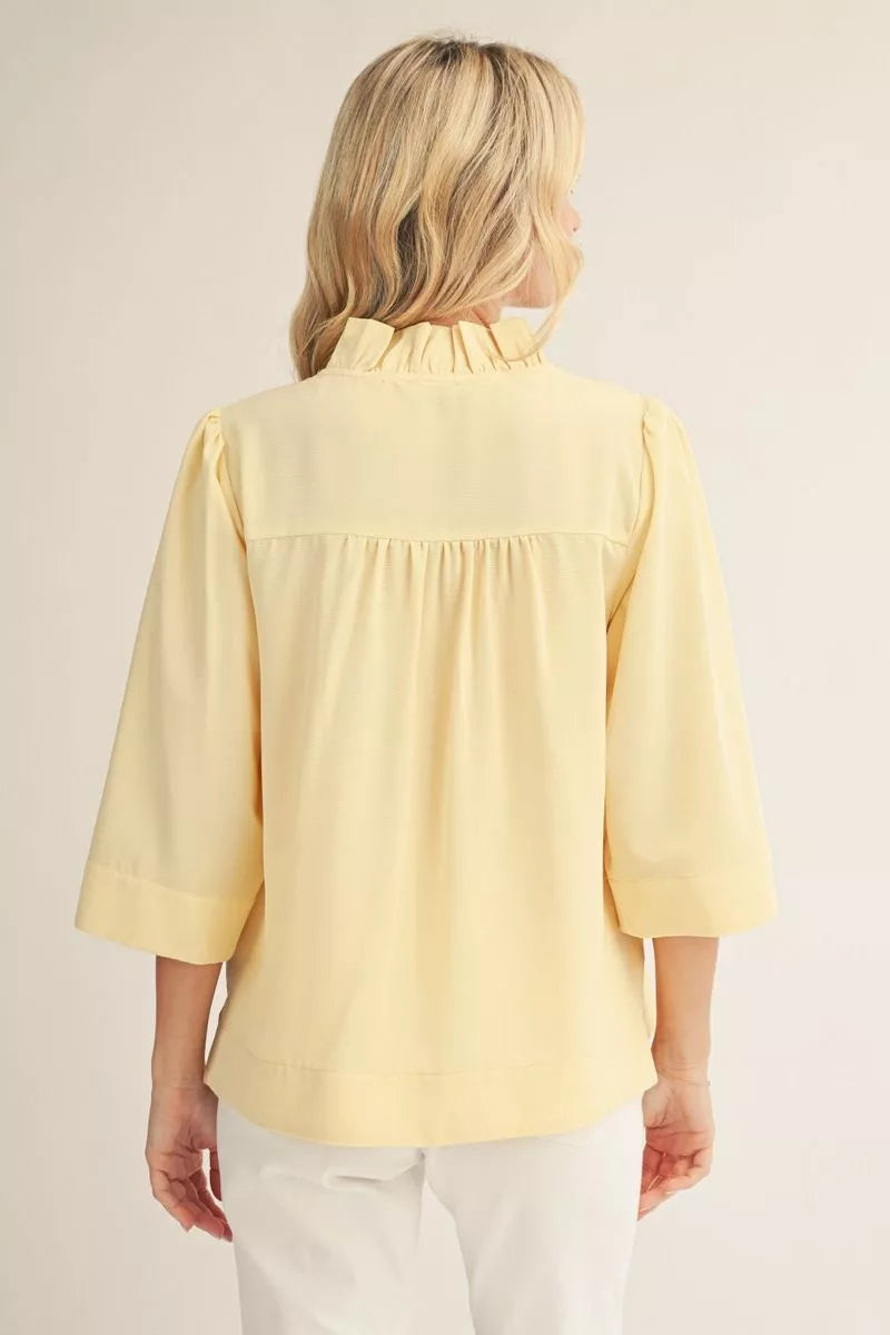 Ruffle Neck Blouse