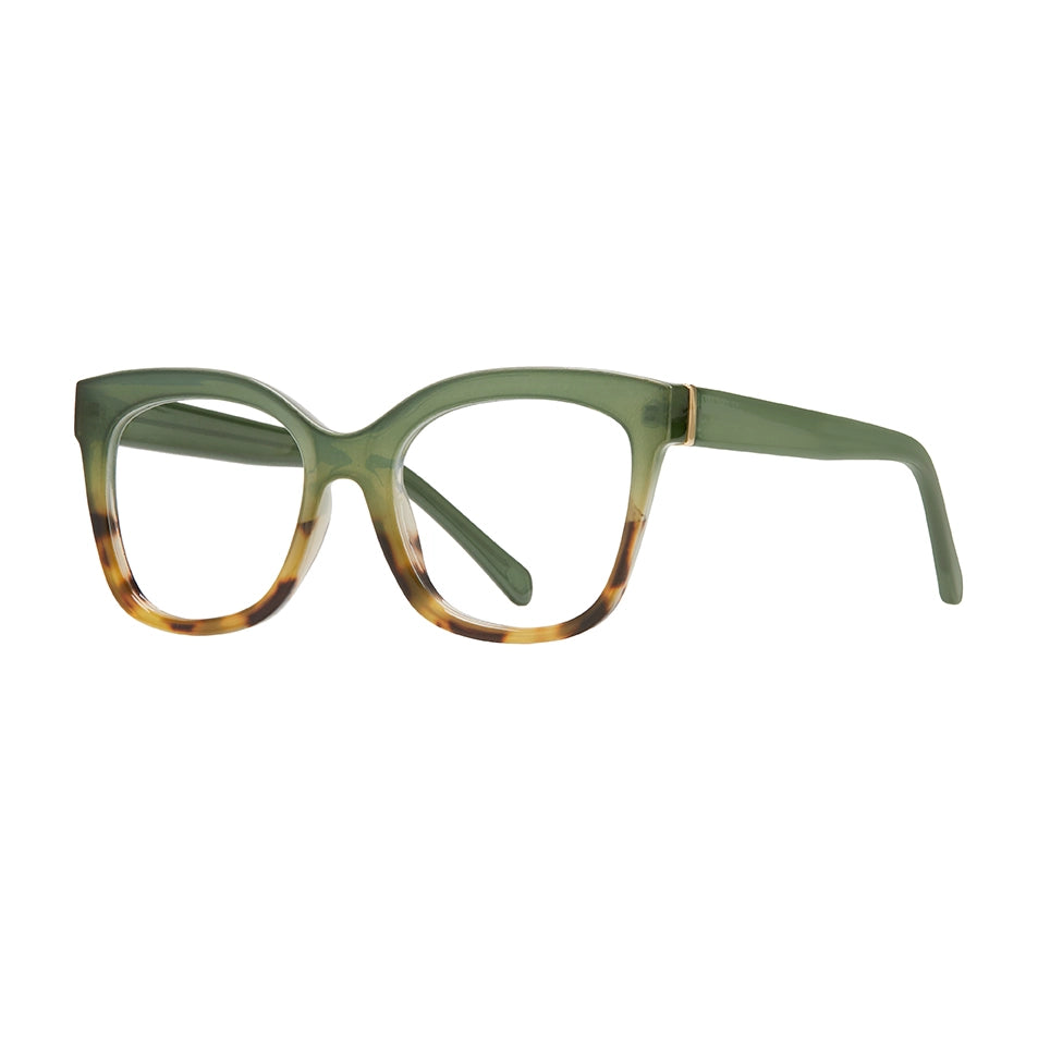 Morgan - Green/Brown Tort-Blue Light Filtering Lens