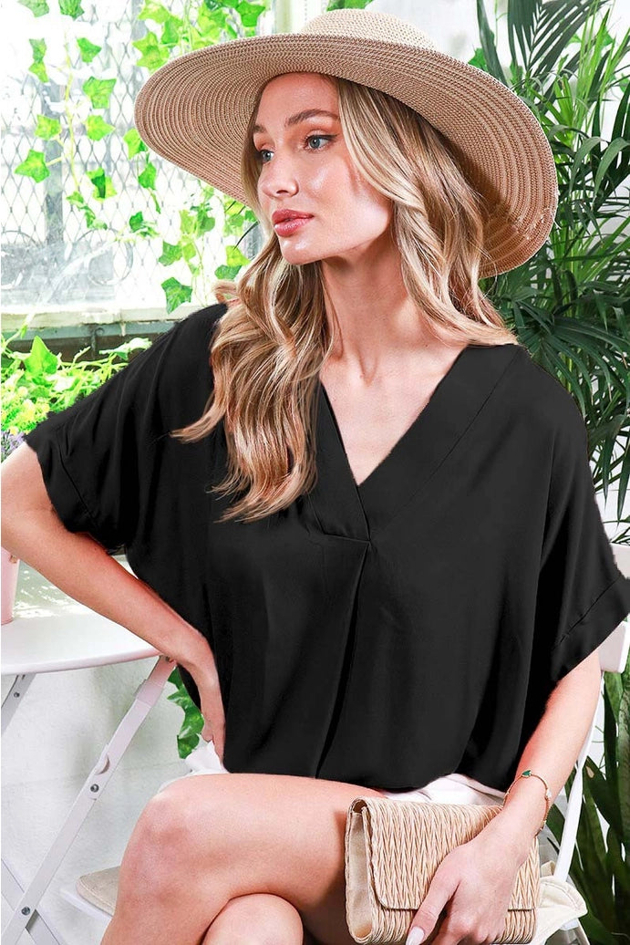 Shawl Neckline Blouse