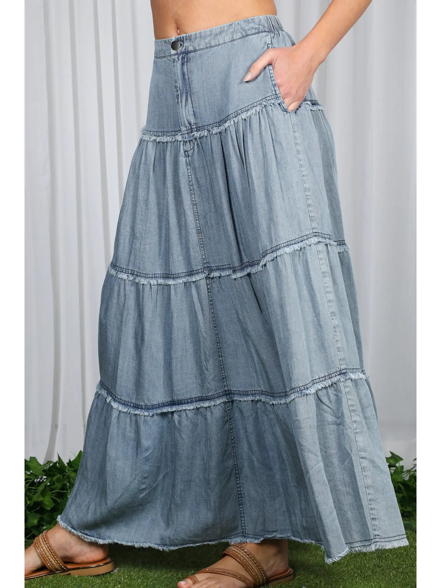 Retro Maxi Skirt