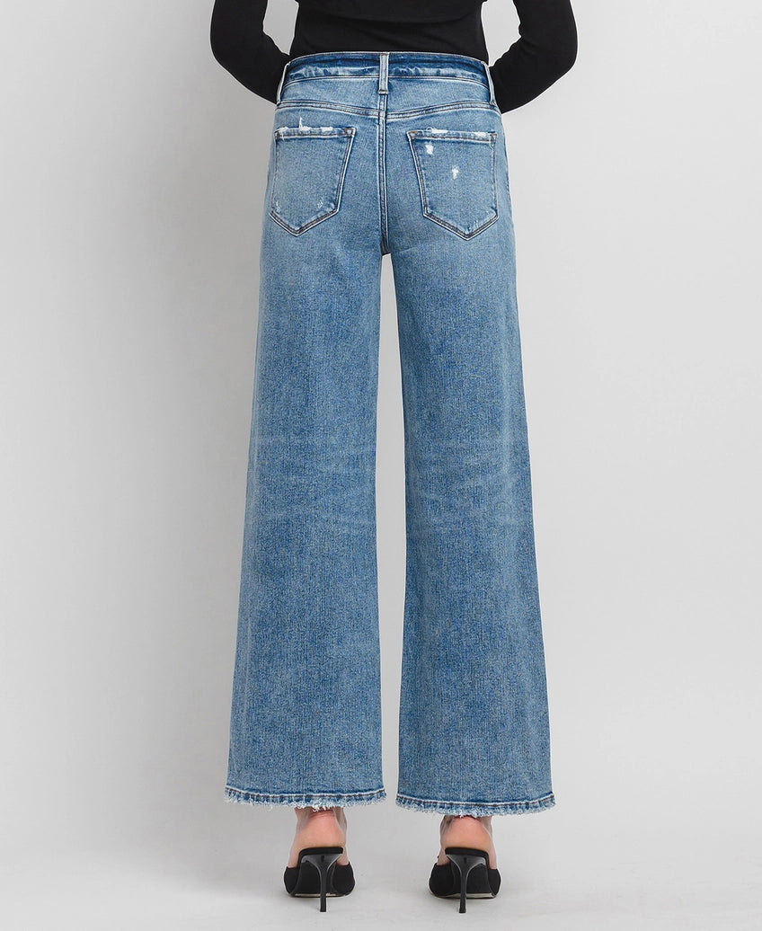 Wide Leg Comfort Stretch Jeans