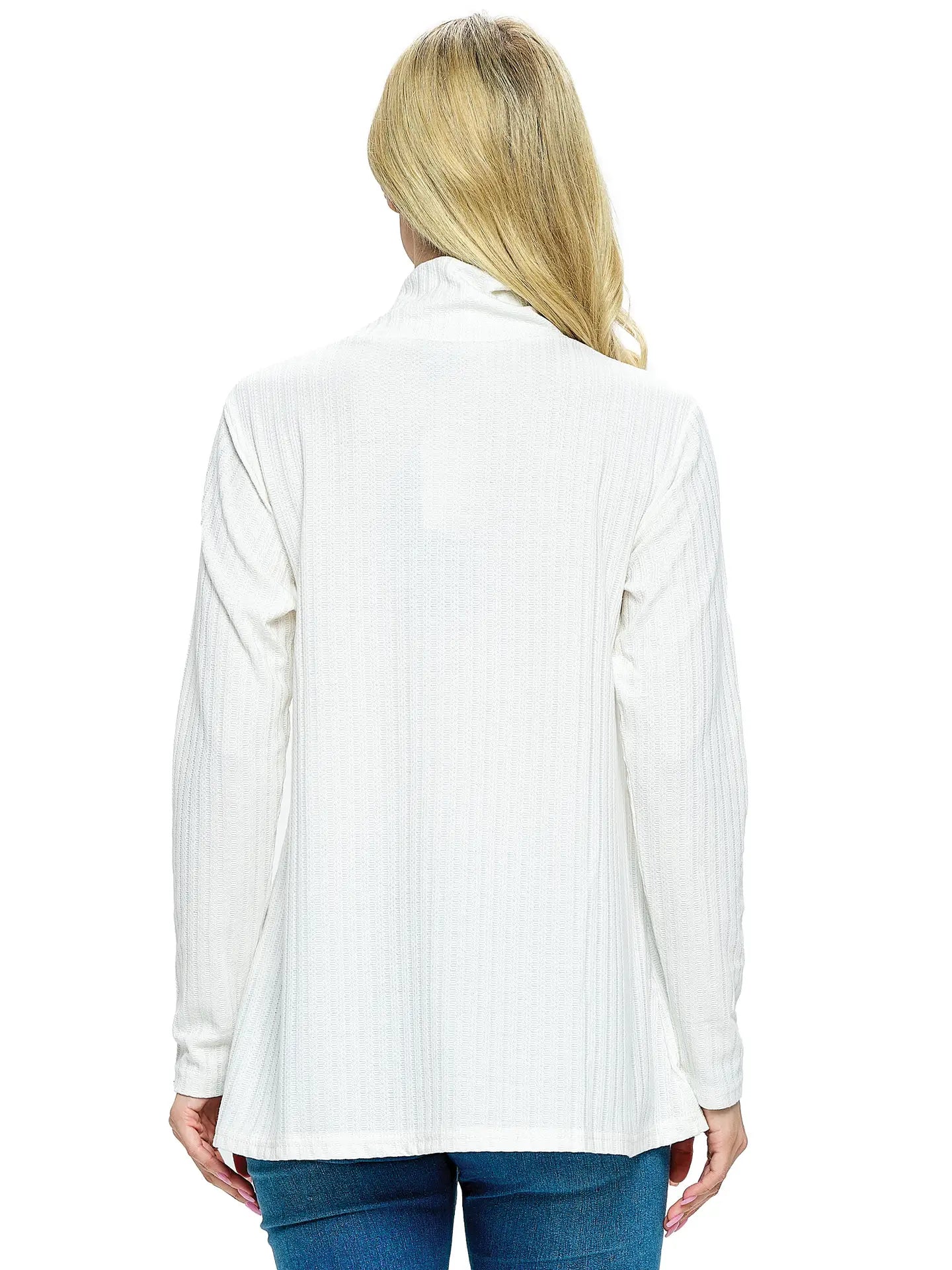 Ribbed Knit Mock Neck