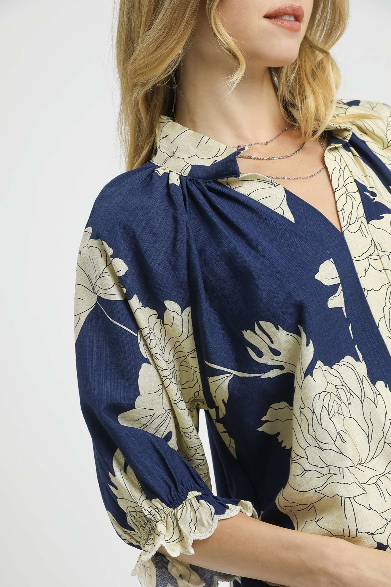 Peony High Neck Blouse