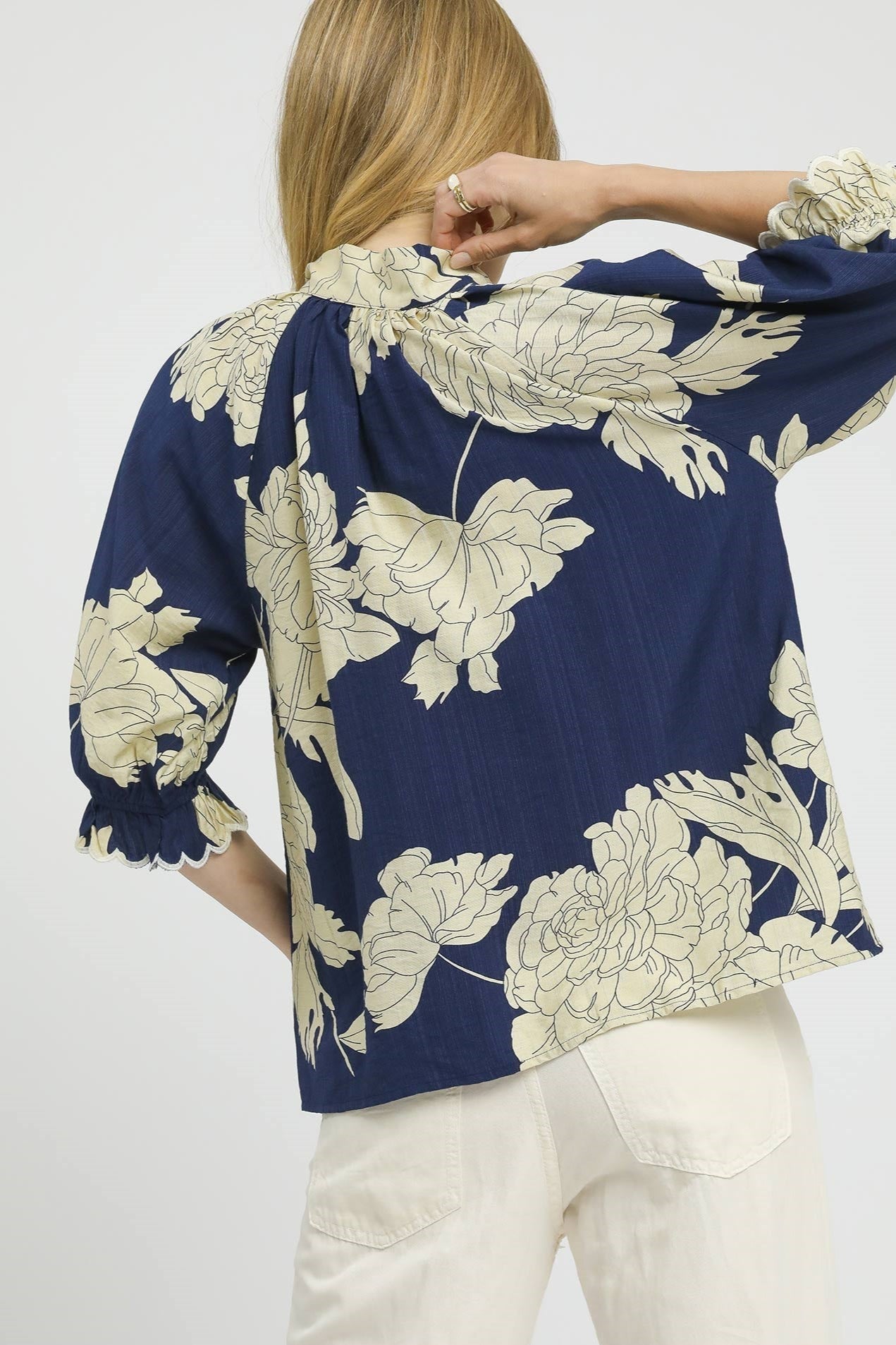 Peony High Neck Blouse