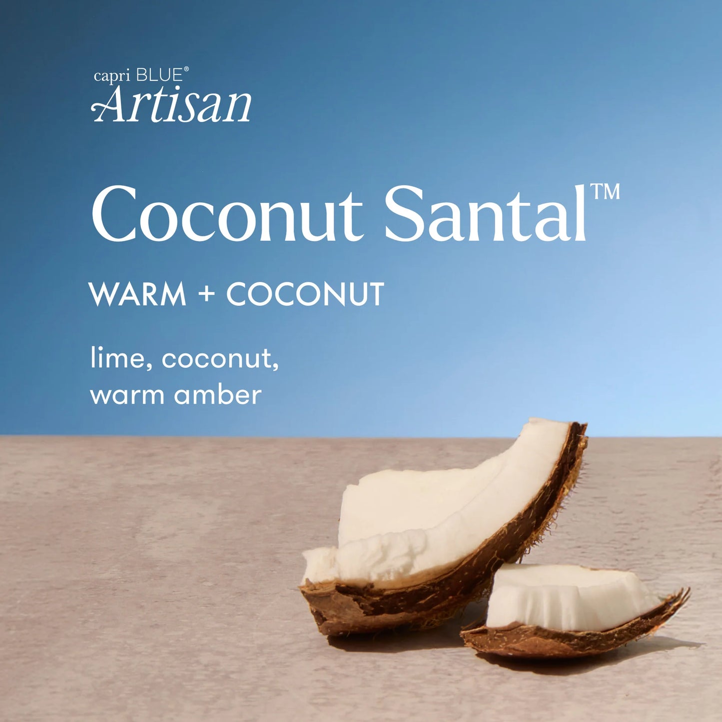 Coconut Santal Artisan Caffe Capri Petite Candle