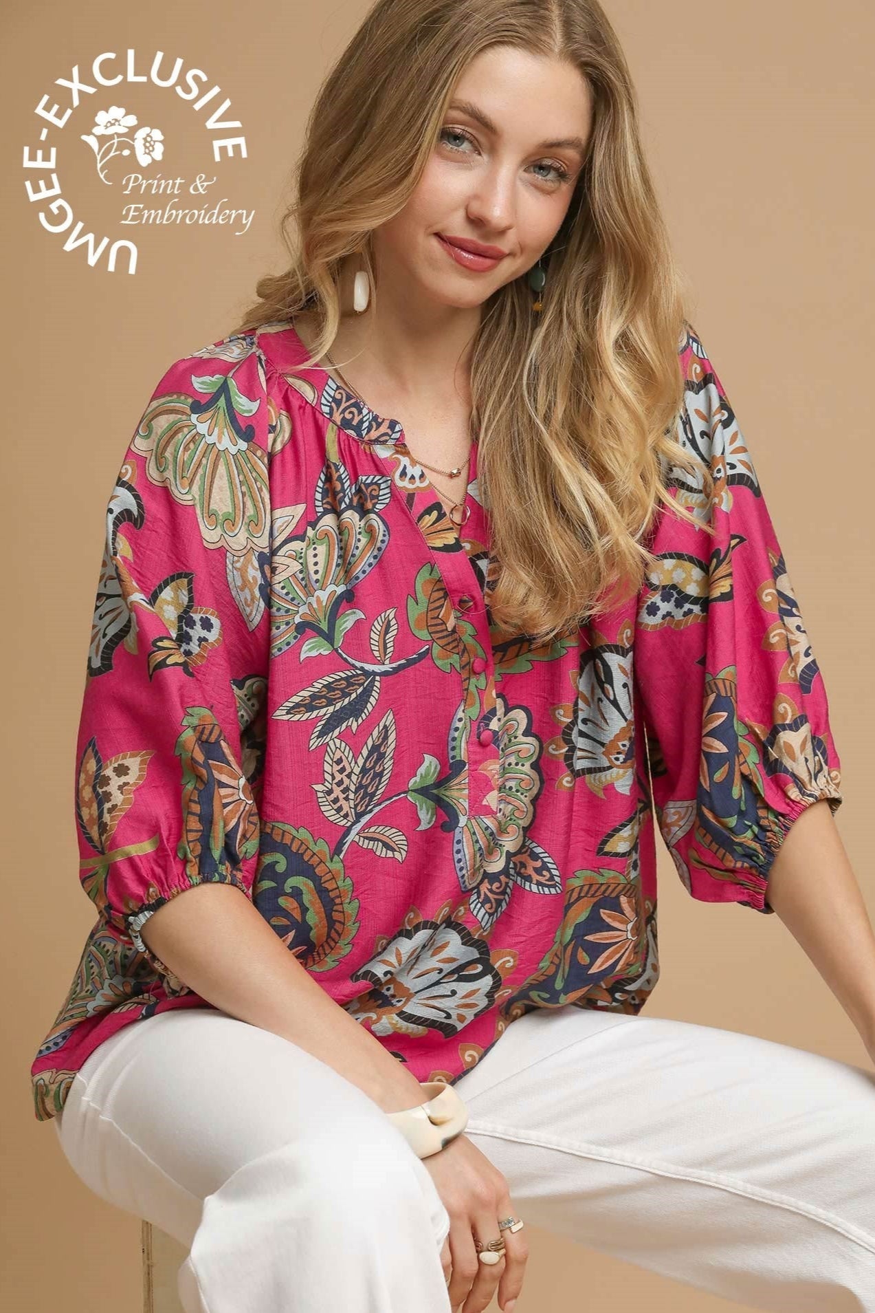 Boho Paisley Blouse