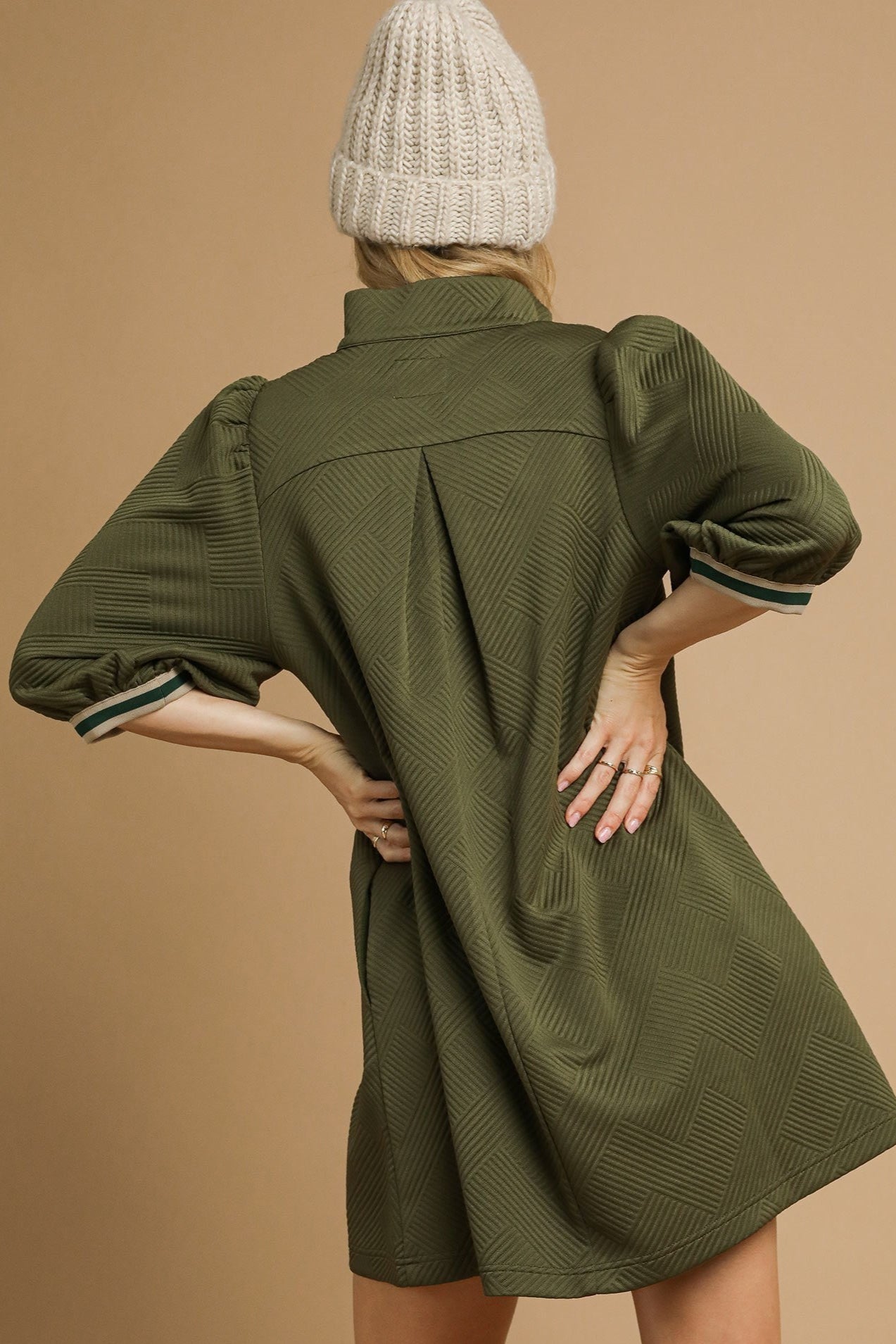 Jacquard Mini Dress