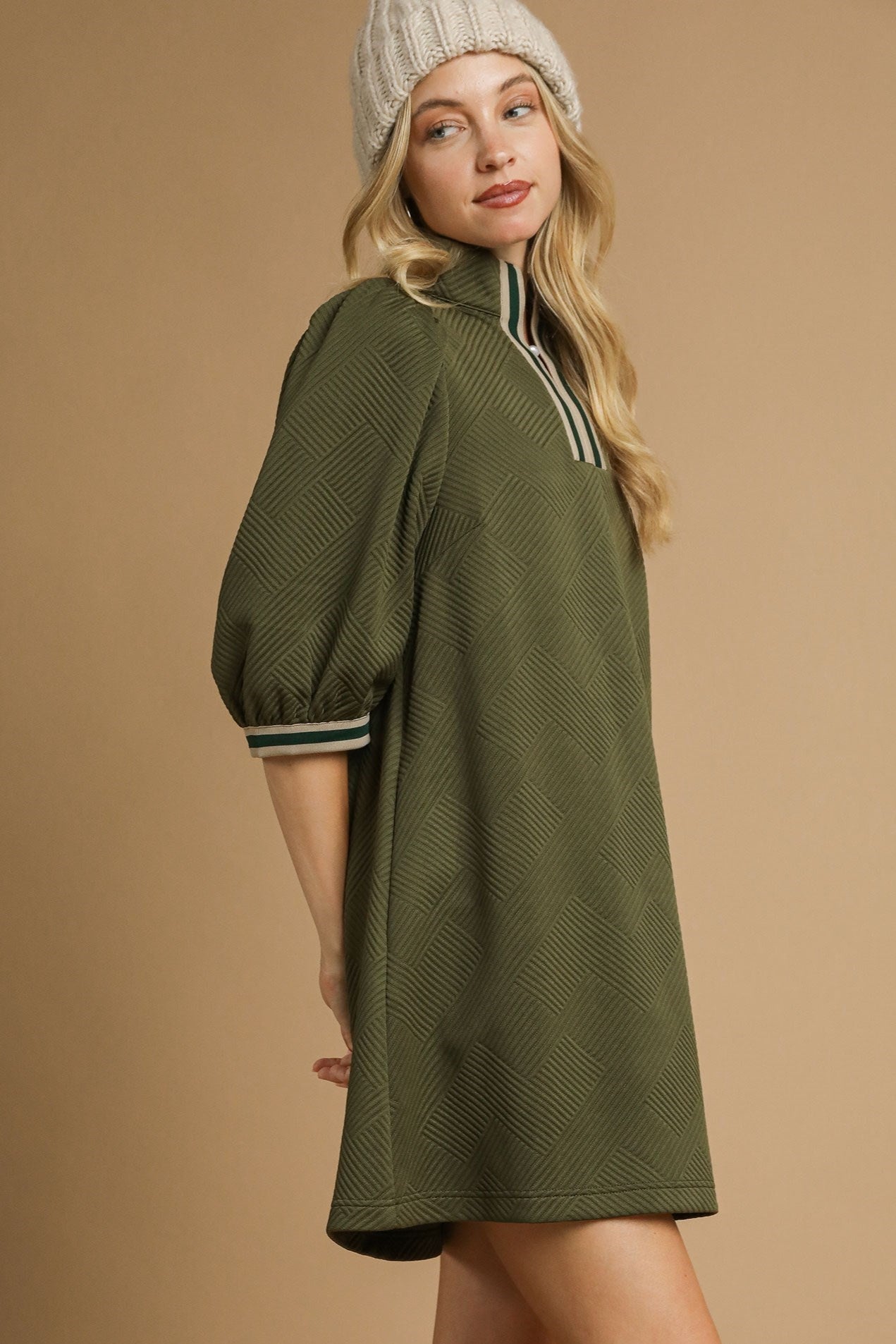 Jacquard Mini Dress