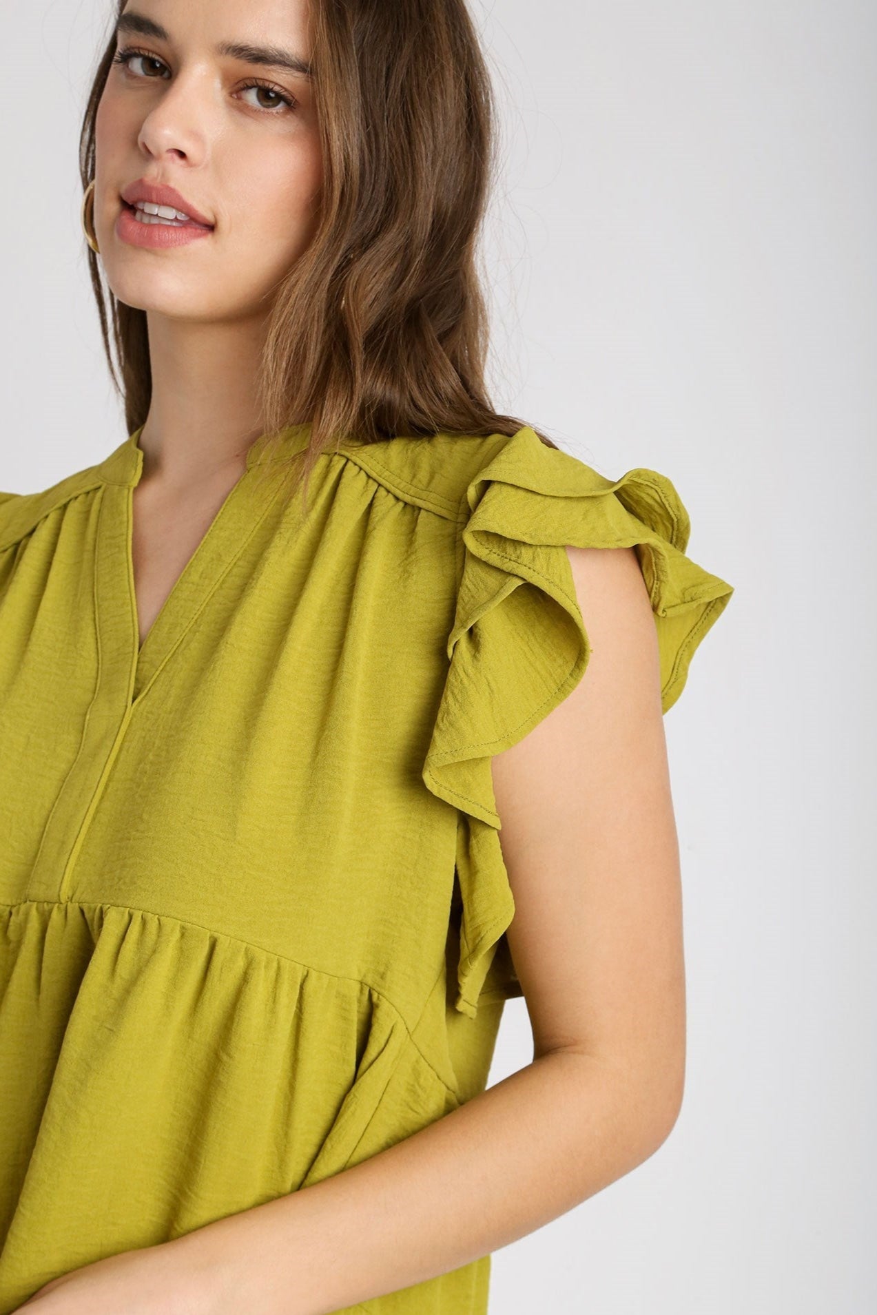 Baby Doll Ruffle Blouse