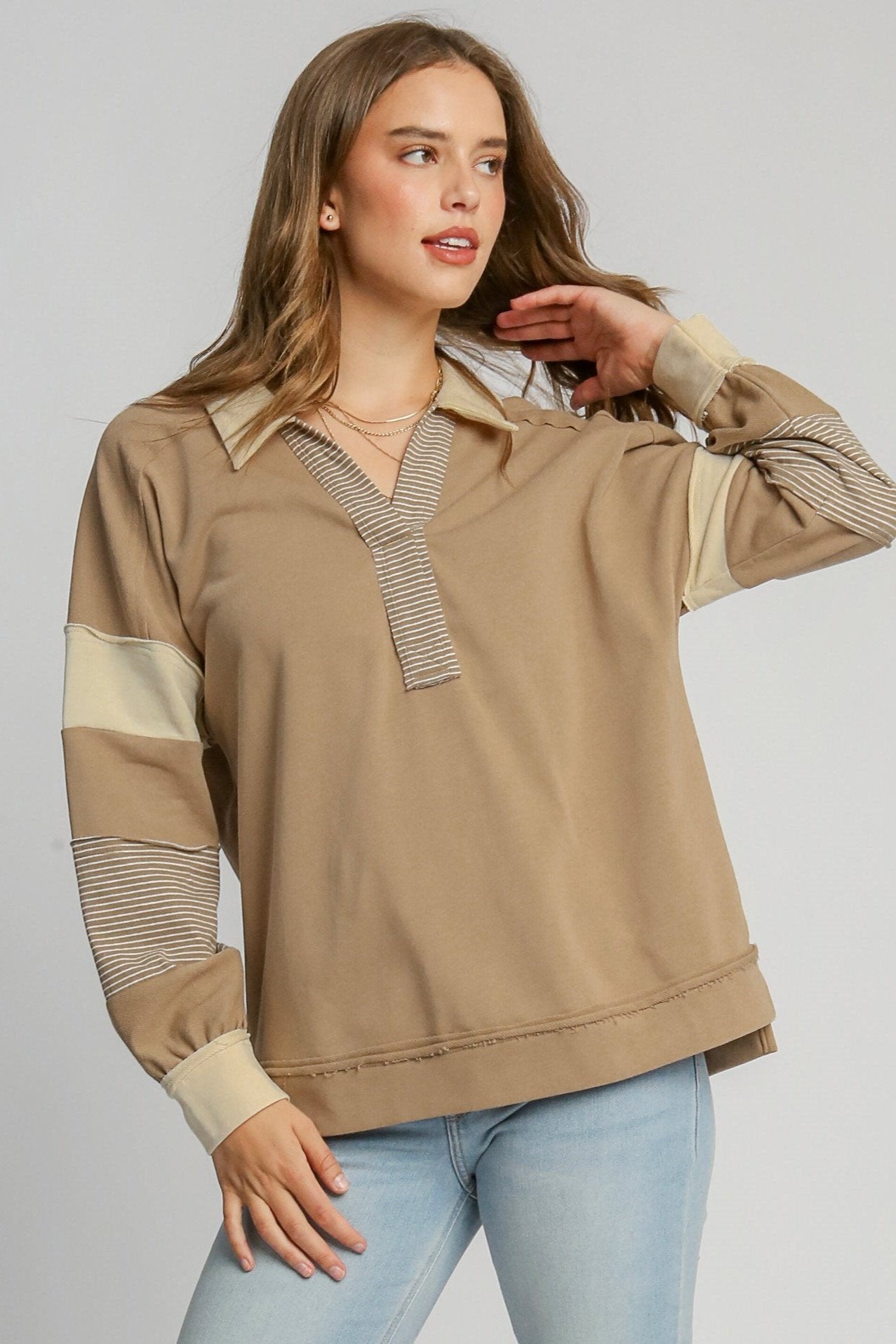 French Terry Long Sleeve Top