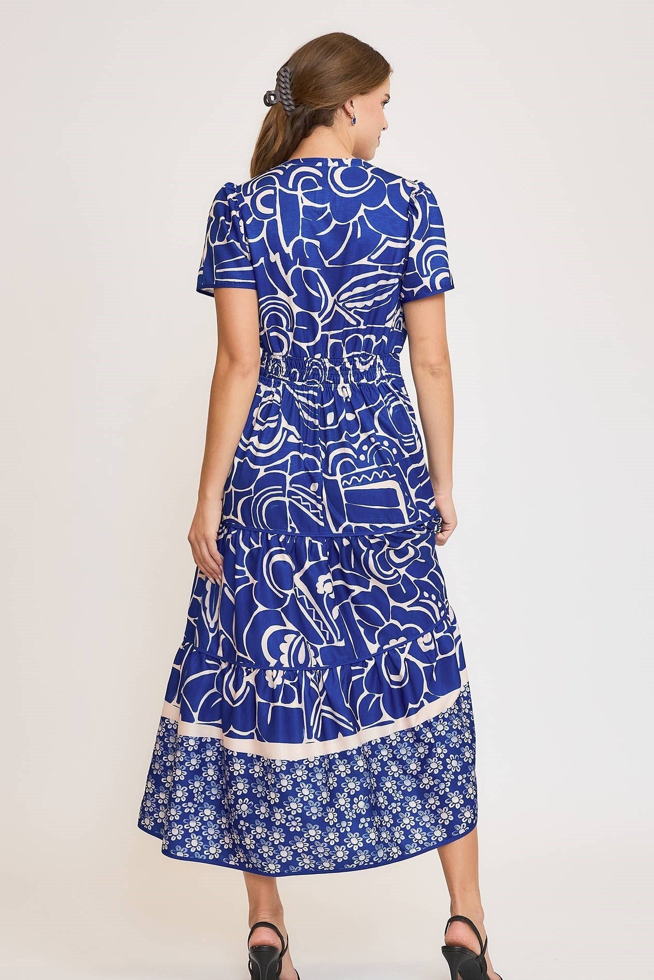 Abstract Detail Maxi Dress