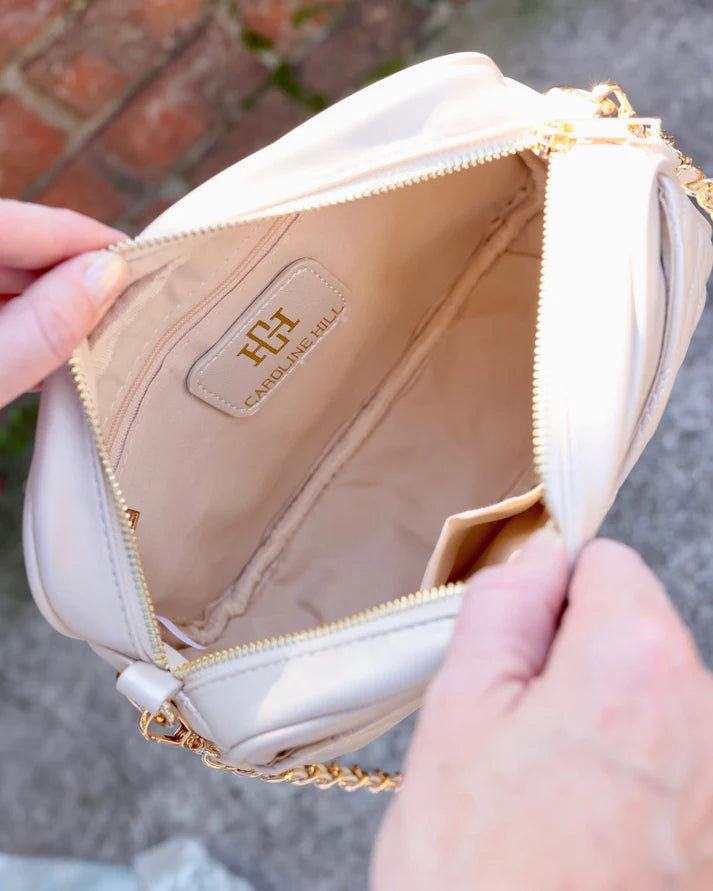 Fiona Crossbody Pearl Quilted DQ