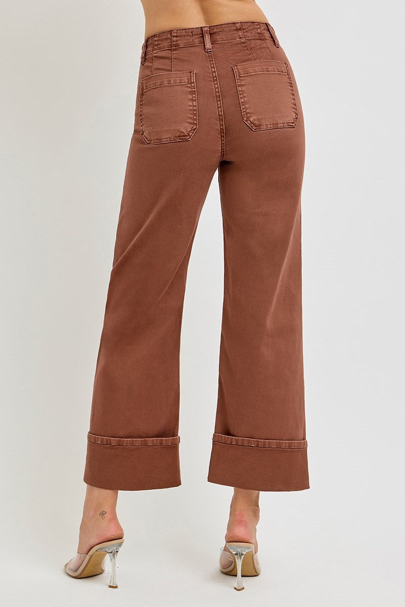 High Rise Wide Leg Pants