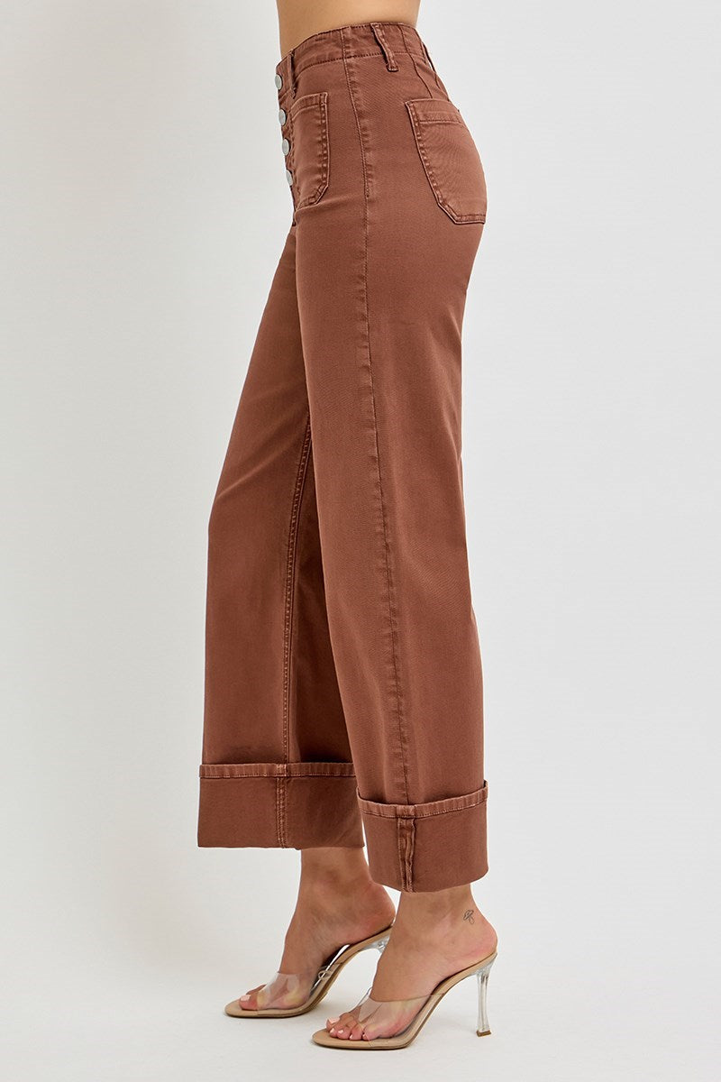High Rise Wide Leg Pants