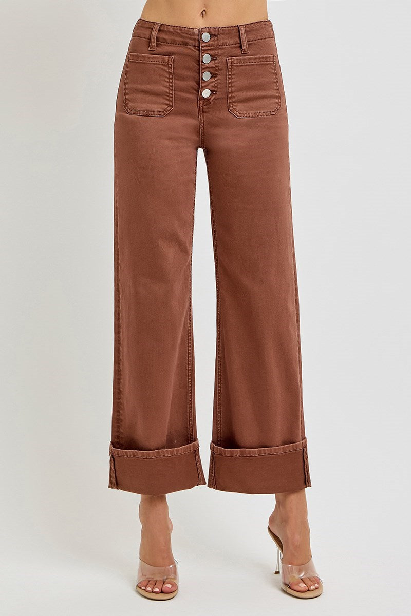 High Rise Wide Leg Pants