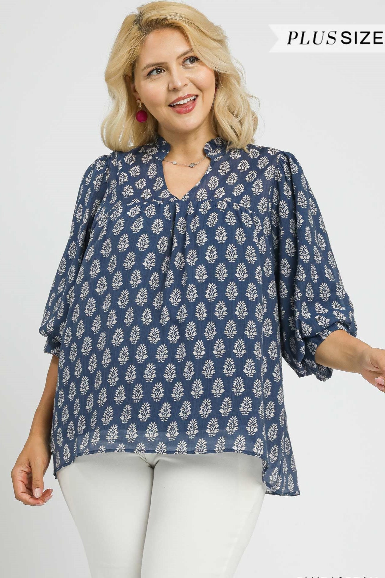 Floral Split Blouse