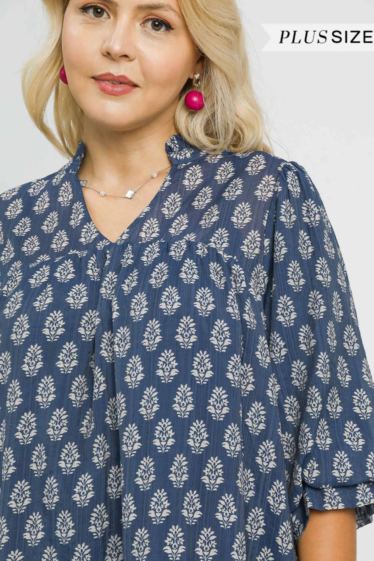 Floral Split Blouse