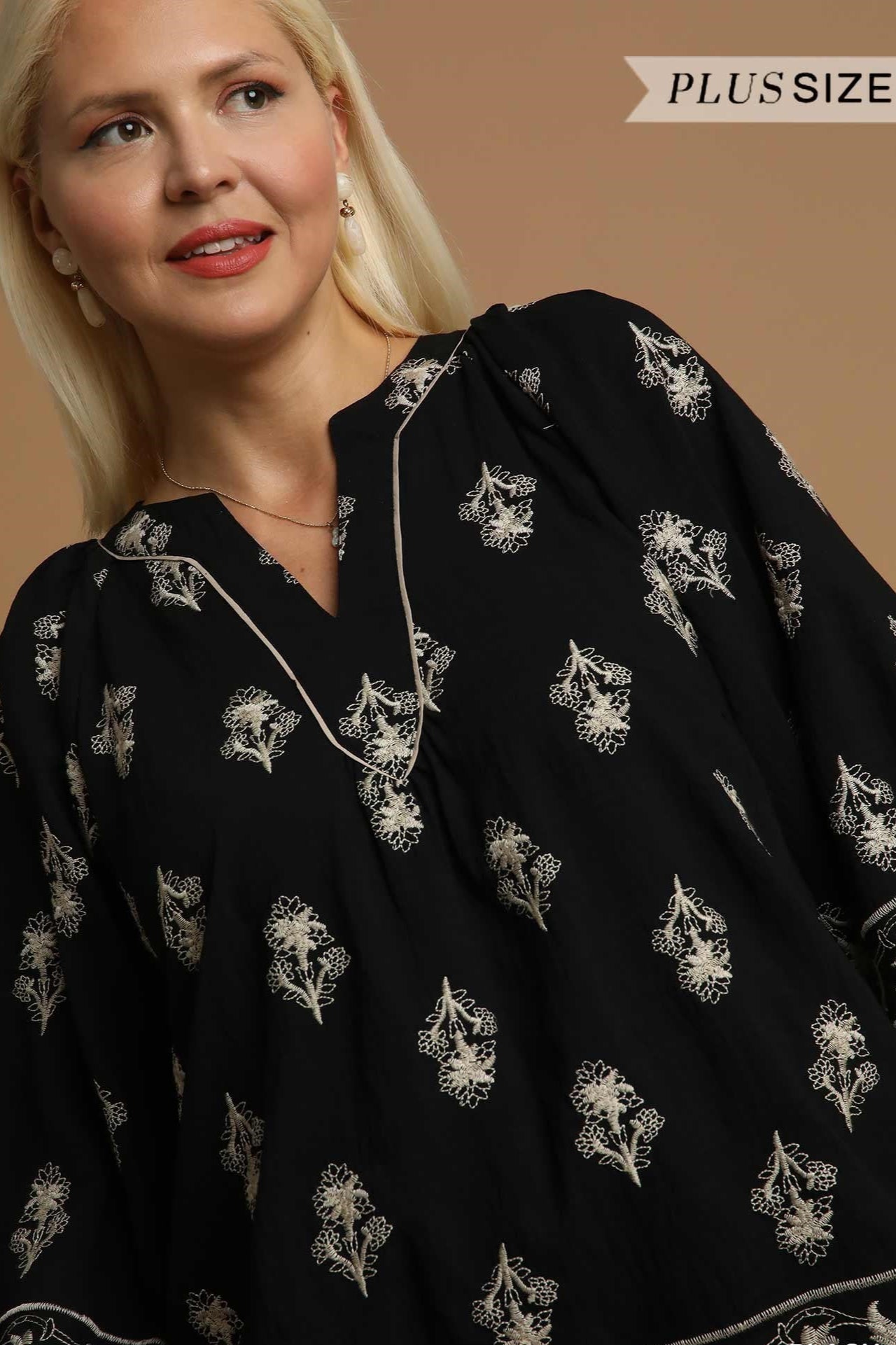 Floral 3/4 Sleeve Blouse
