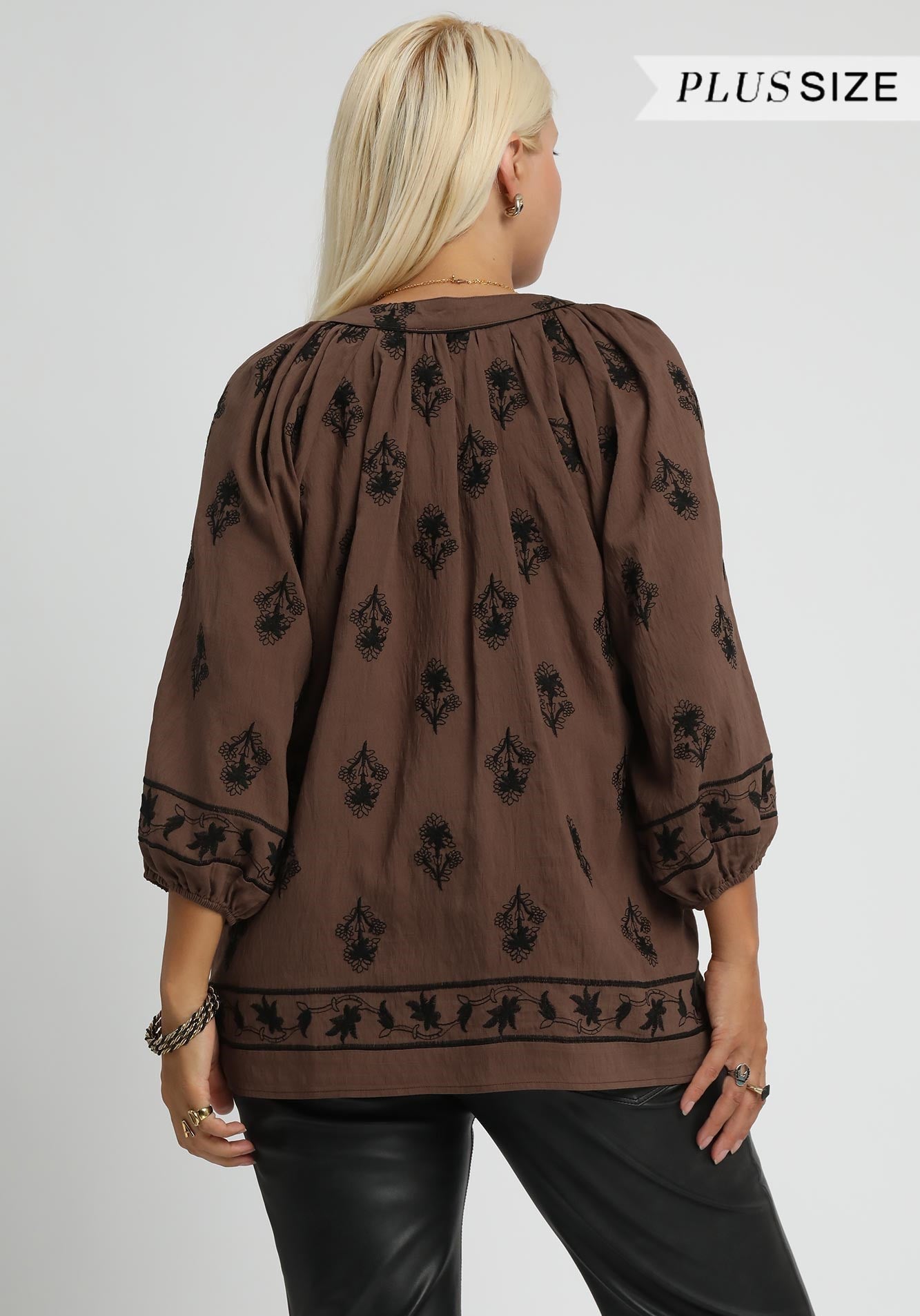 Floral 3/4 Sleeve Blouse