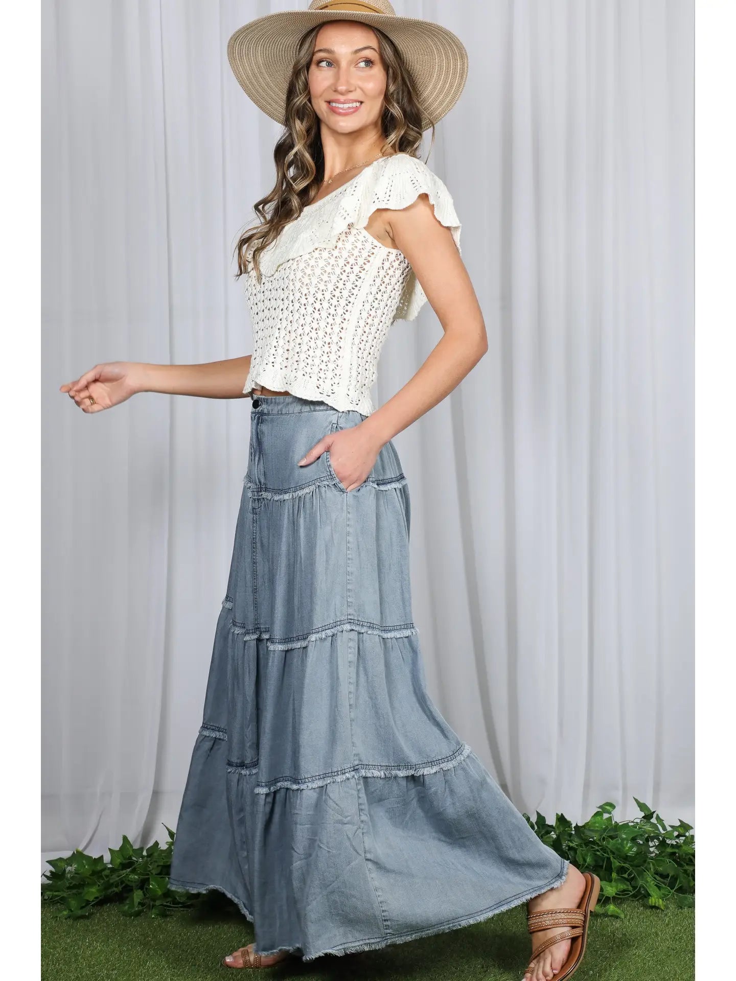 Retro Maxi Skirt