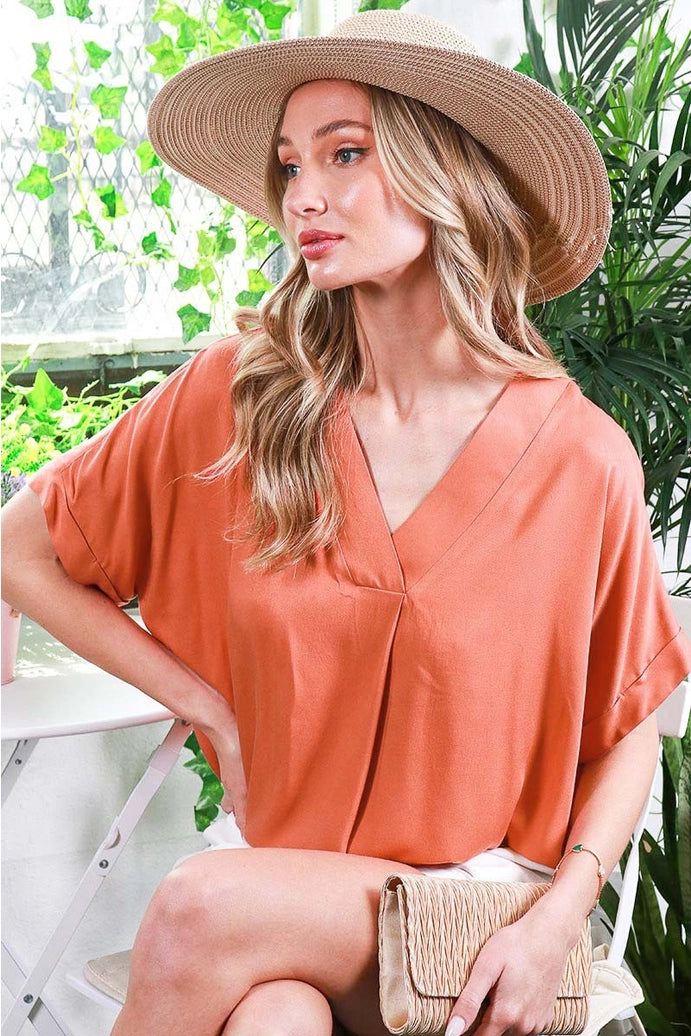 Shawl Neckline Blouse