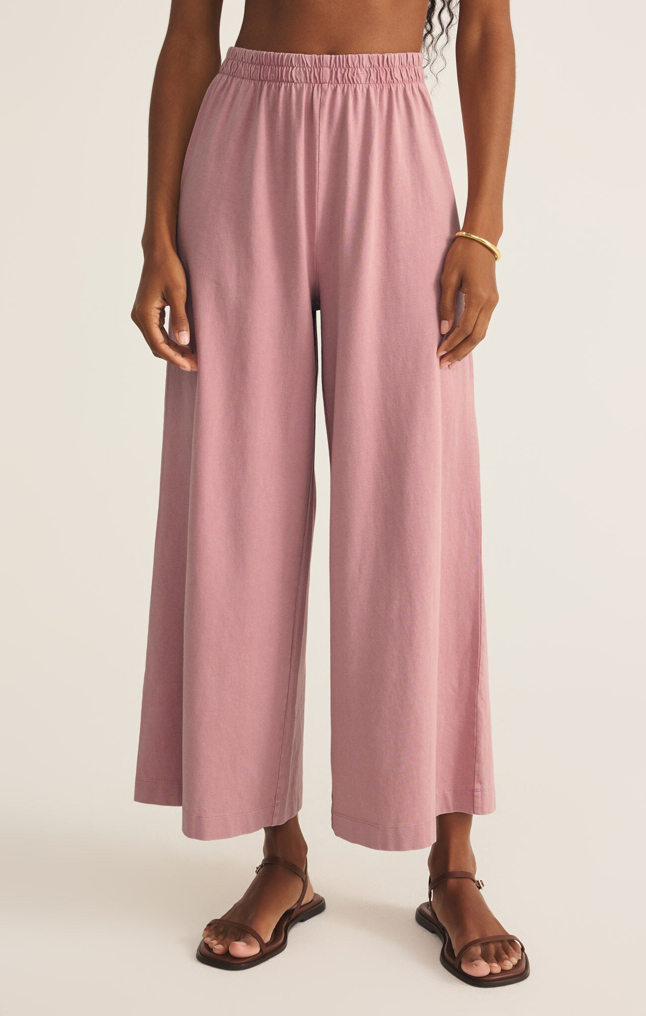 Scout Jersey Flare Pant in Pink Smoke