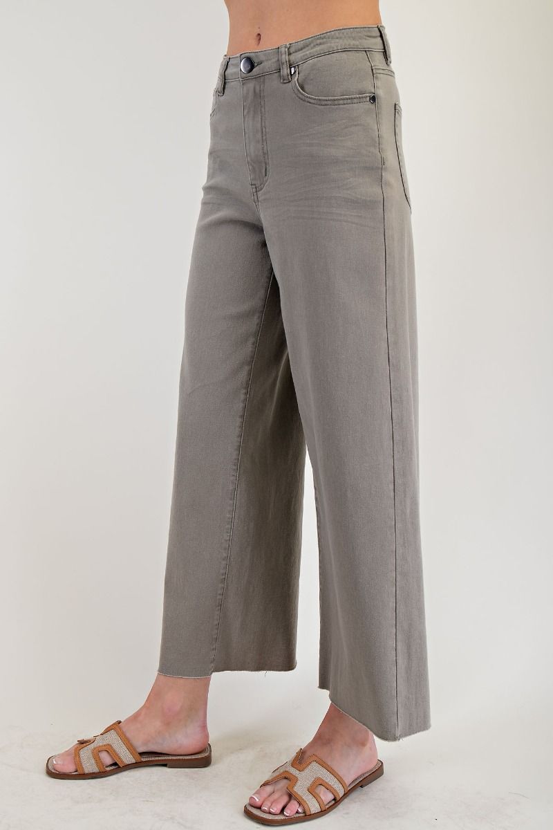 Soft Stretch High Waisted Wide Leg